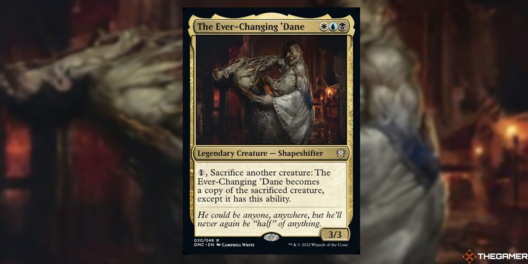 the ever-changing 'dane card and art background