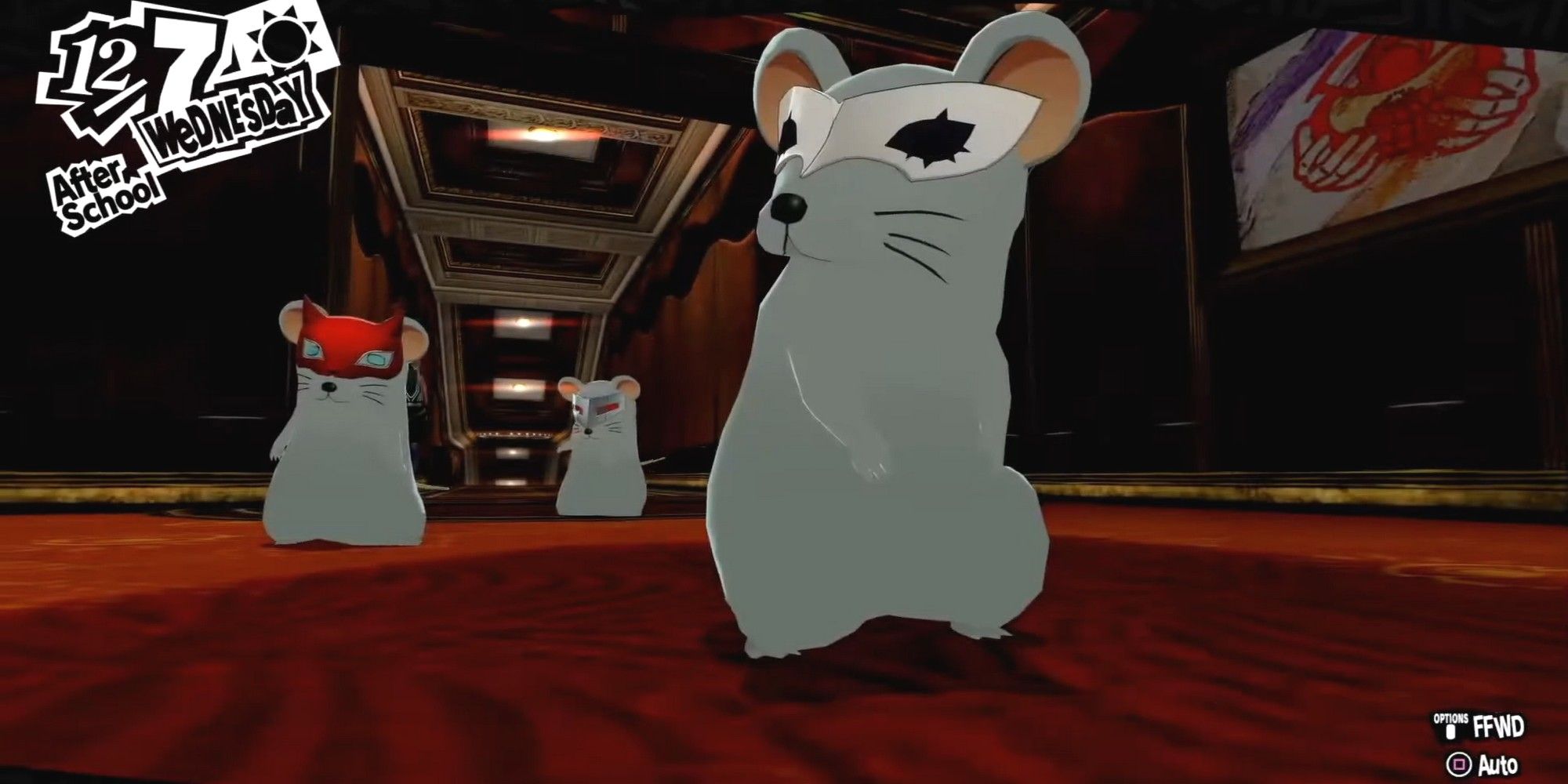 the phantom thieves as mice in shido's palace