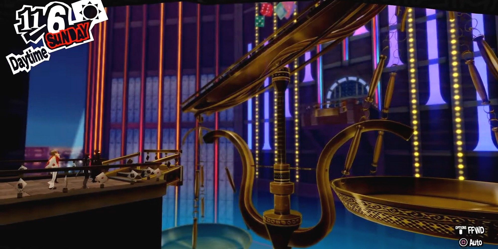 the scales serving as the bridge to sae's treasure in her casino palace
