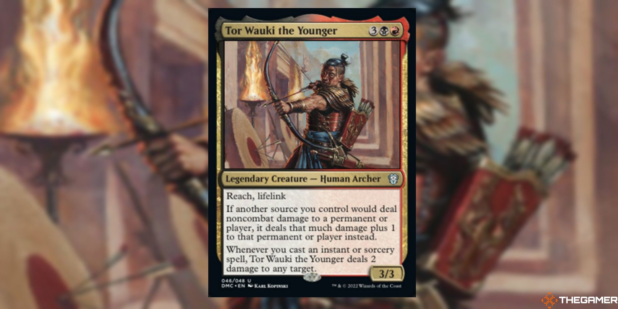 Image of the Tor Wauki The Younger card in Magic: The Gathering, with art by Karl Kopenski