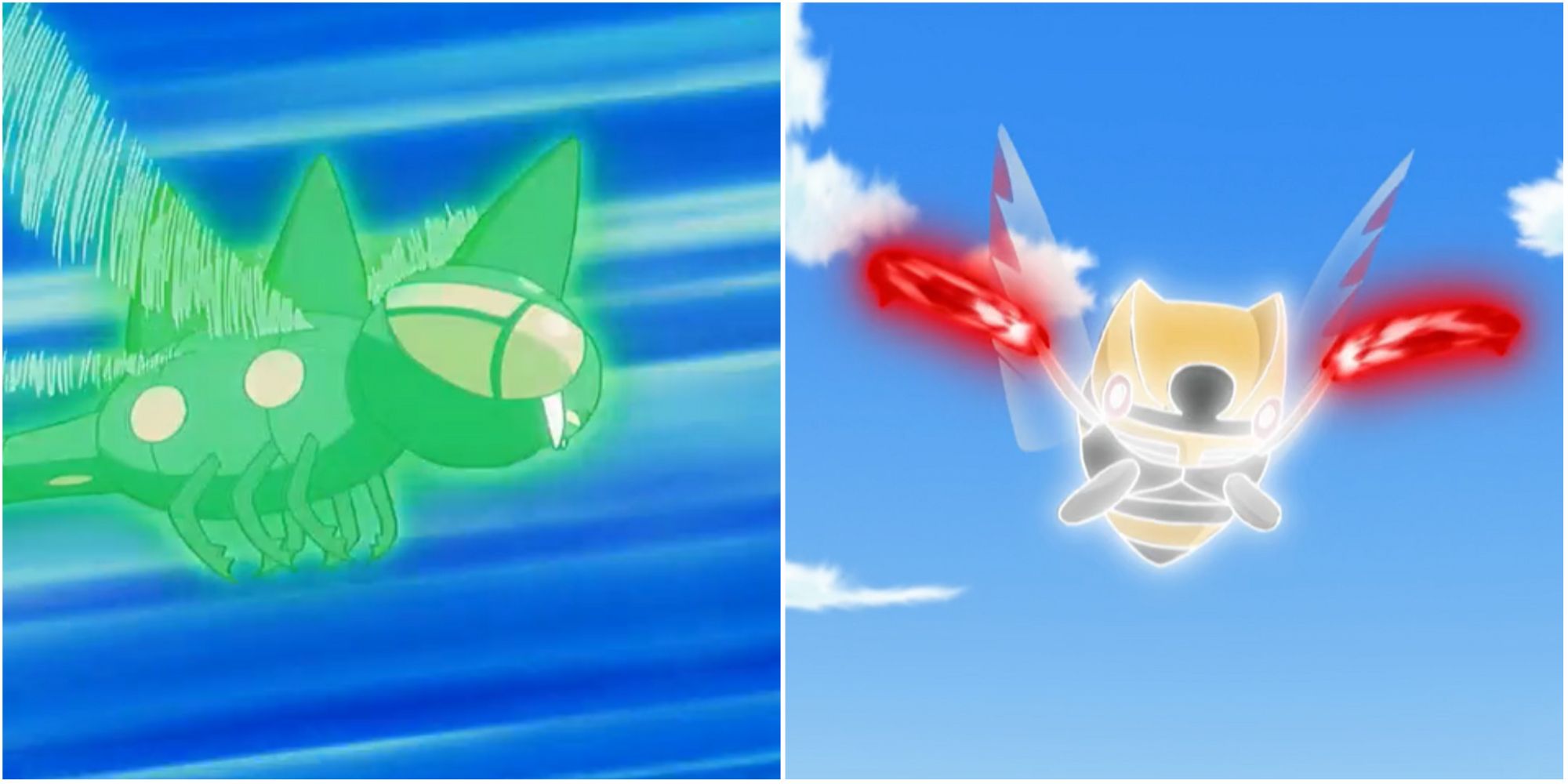 yanmega ninjask speed boost jessie paul pokemon diamond pearl anime fury cutter silver wind