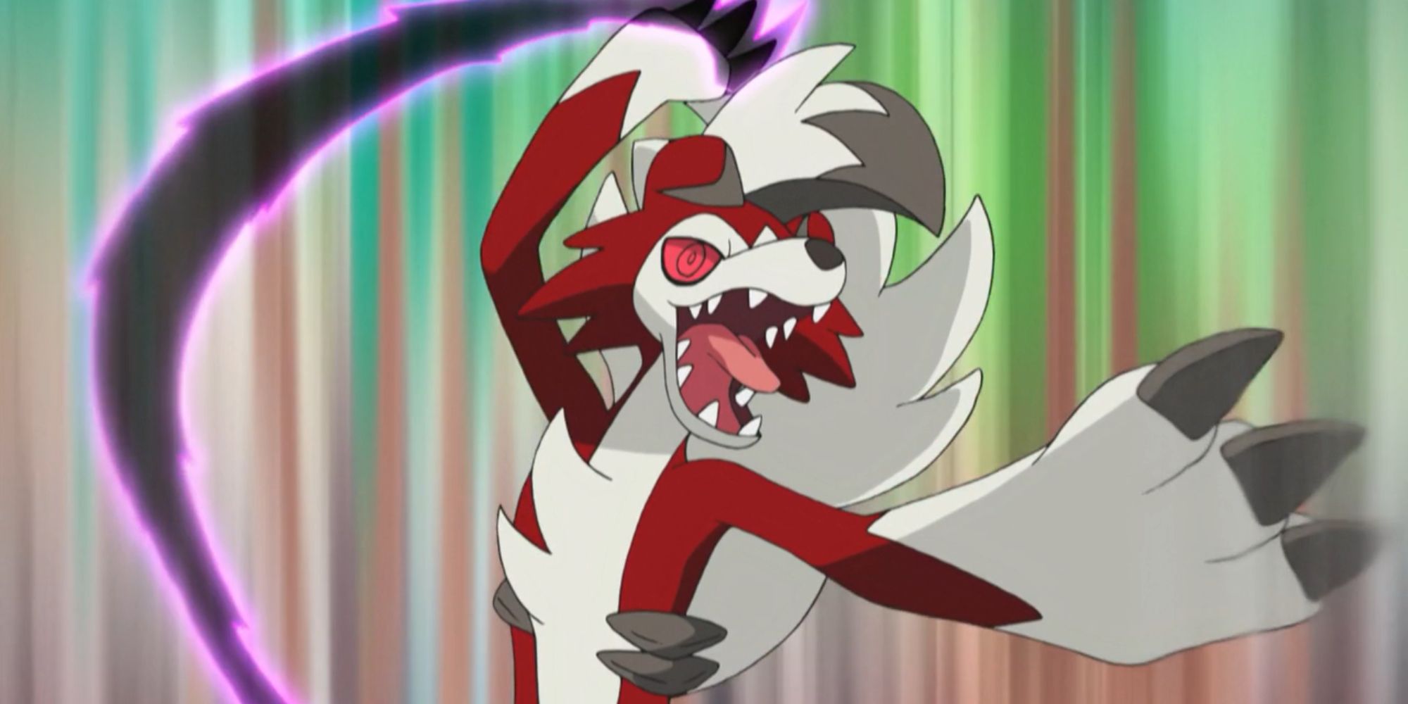 gladion's zoroark illusion disguise lycanroc midnight forme shadow claw pokemon anime sun moon