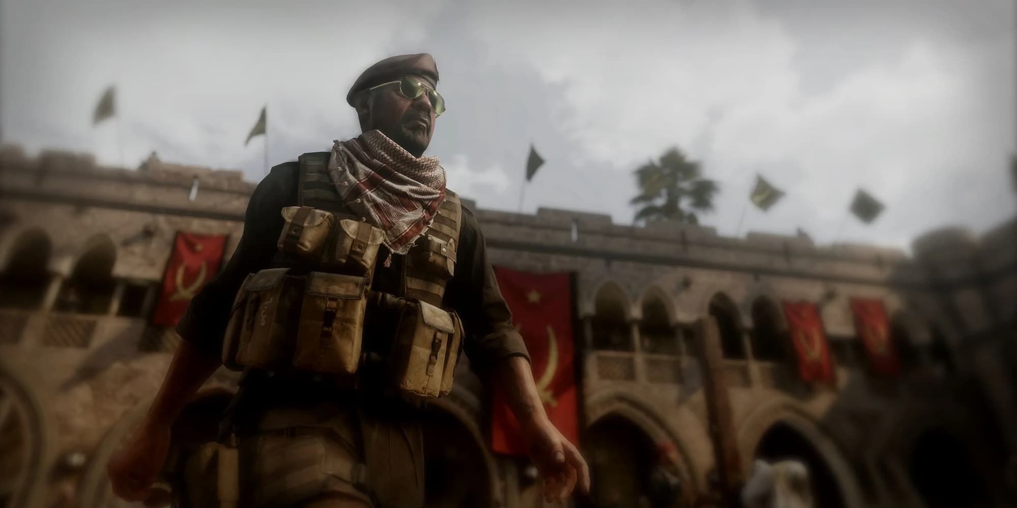 Al Asad stands tall as the player is given a first-person view of president Al-Fulani during his excution.