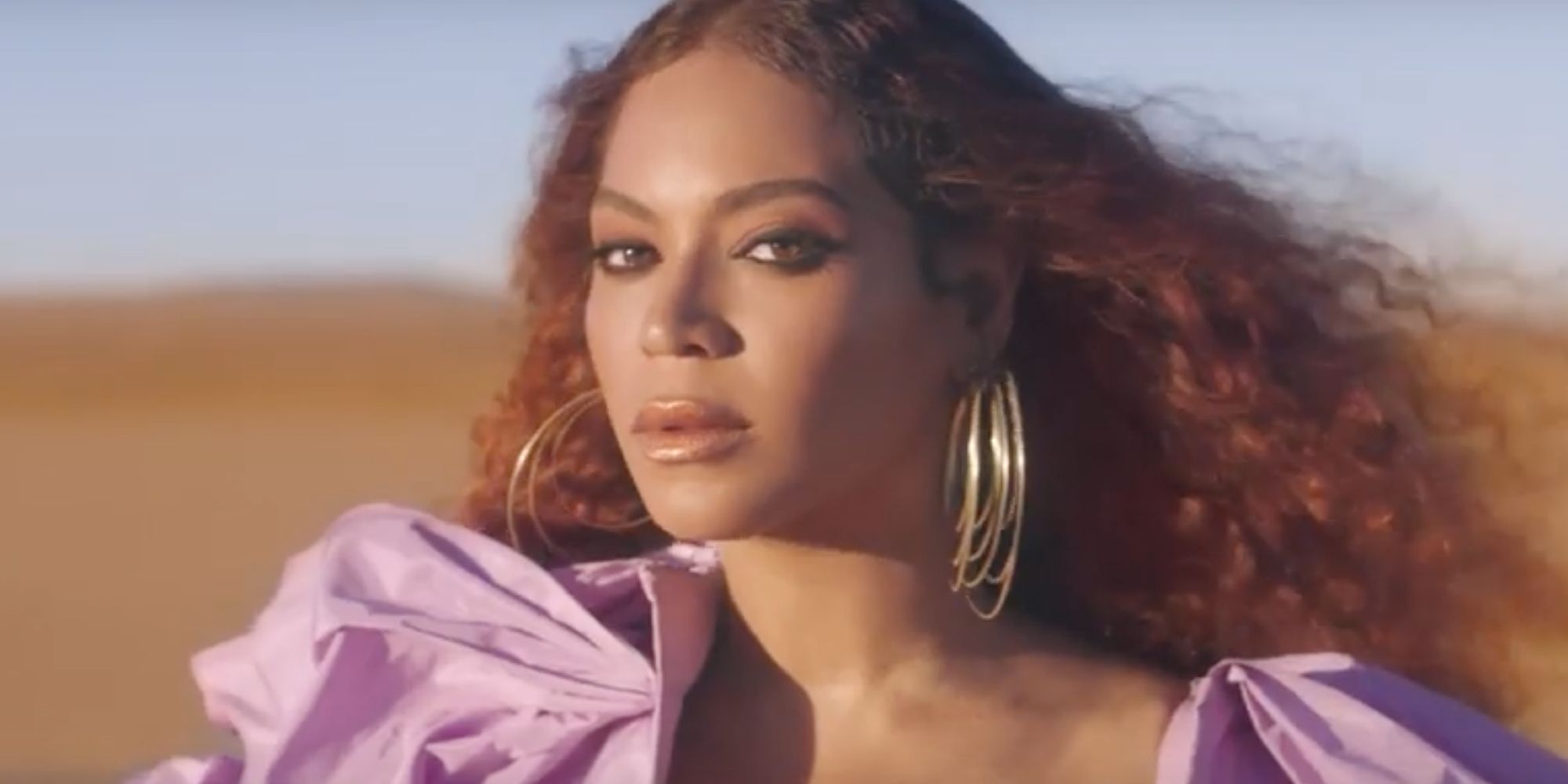 Beyonce in her "Spirit" music video