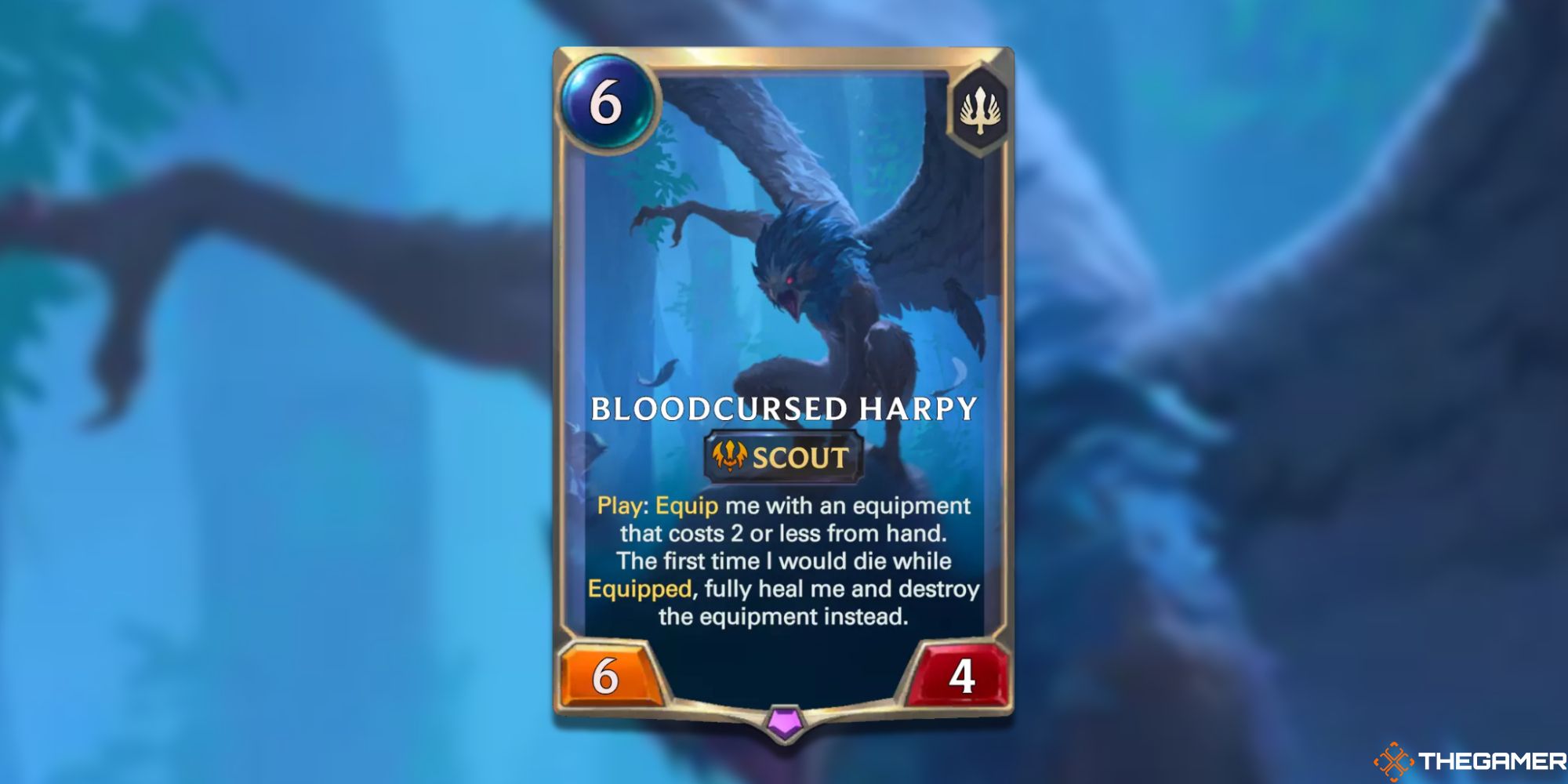 Legends of Runeterra Bloodcursed Harpy card