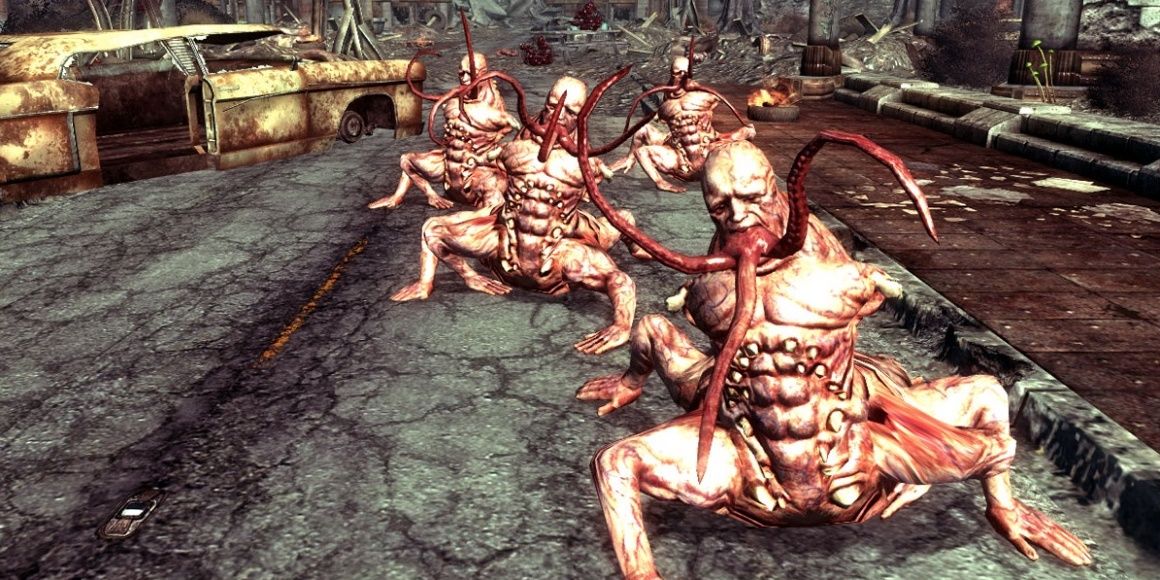 A pack of Centaurs attacking the player