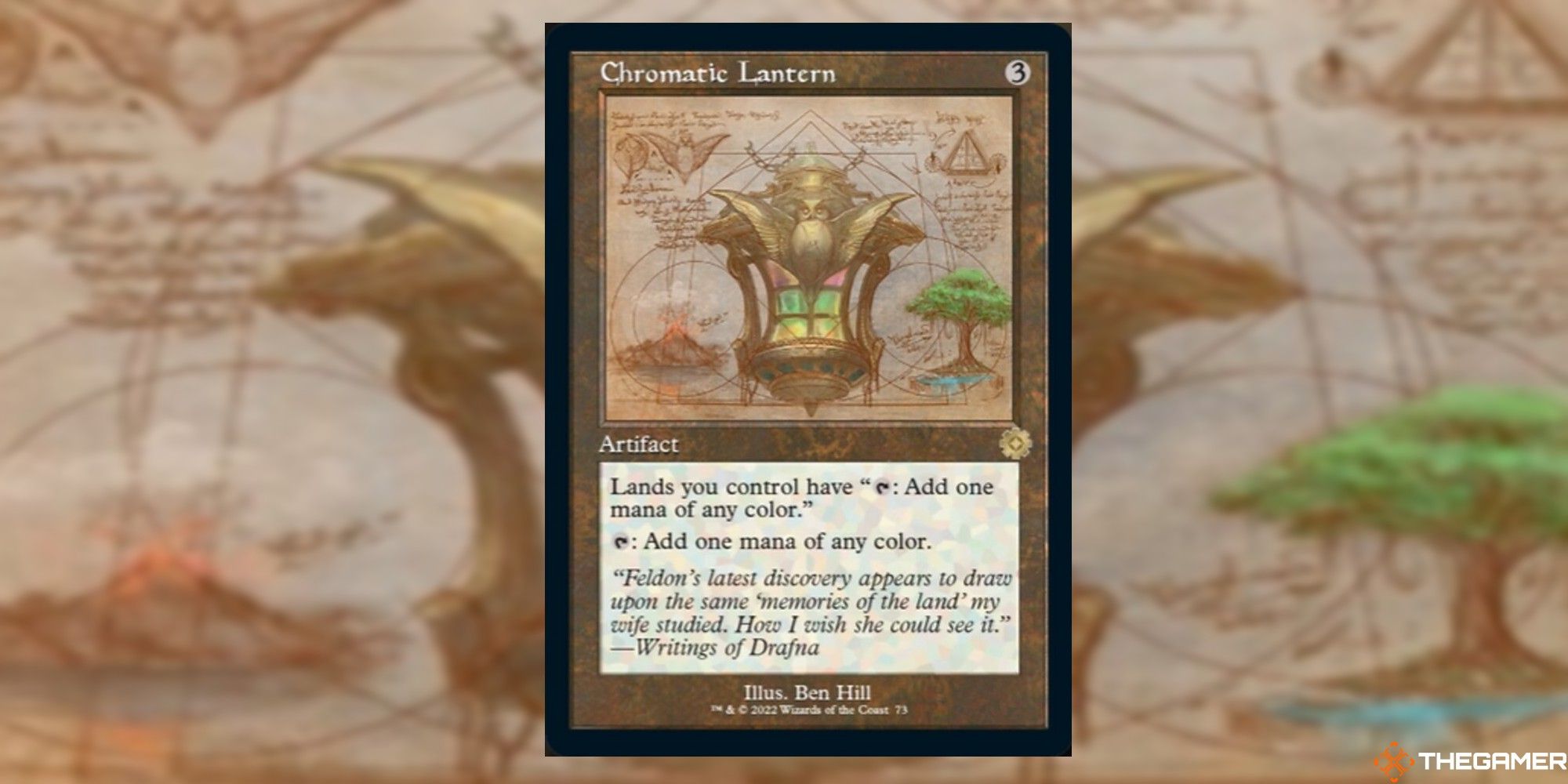 Chromatic Lantern card and art background