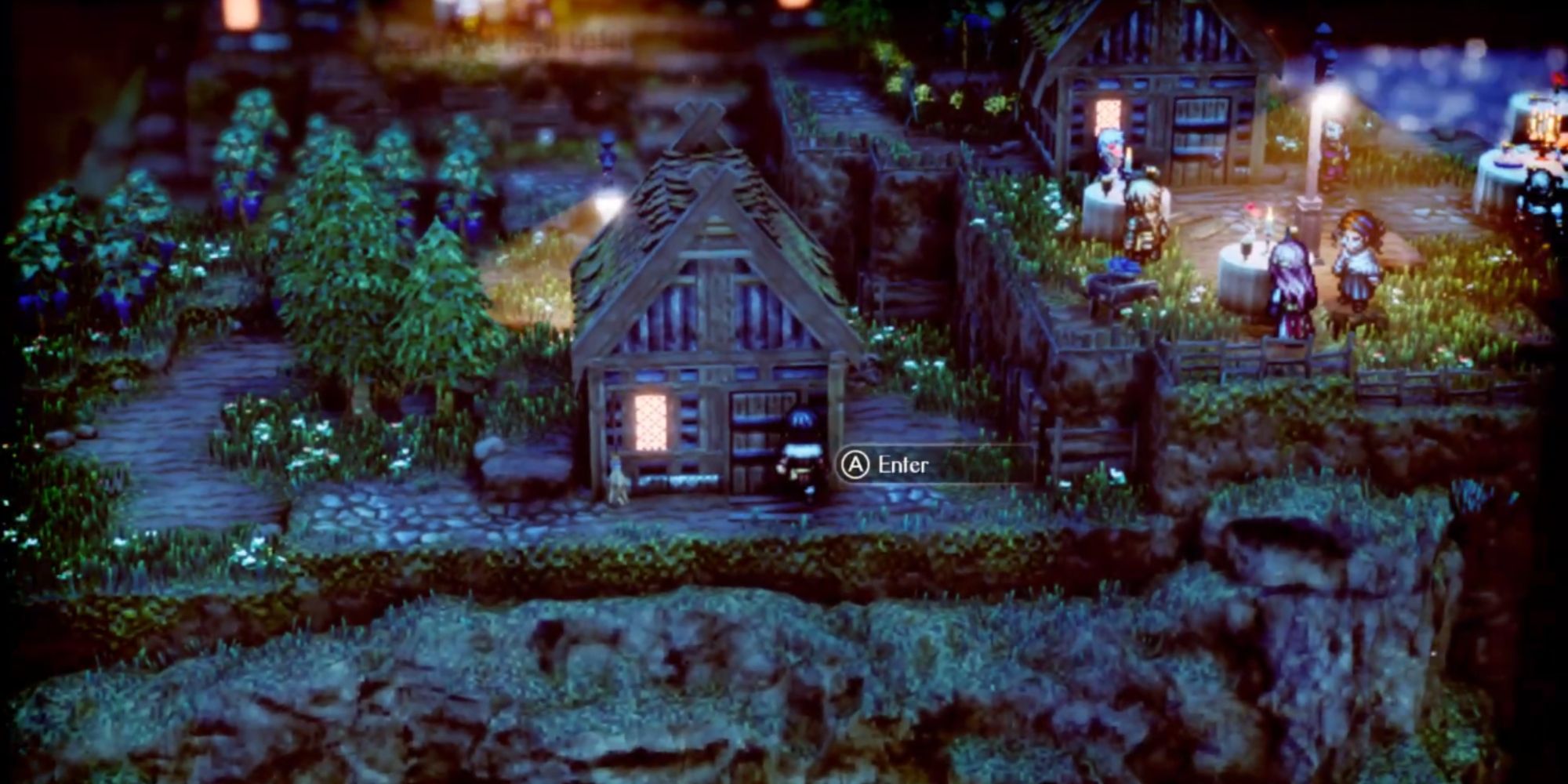 Image showing the protagonist about to enter a house.