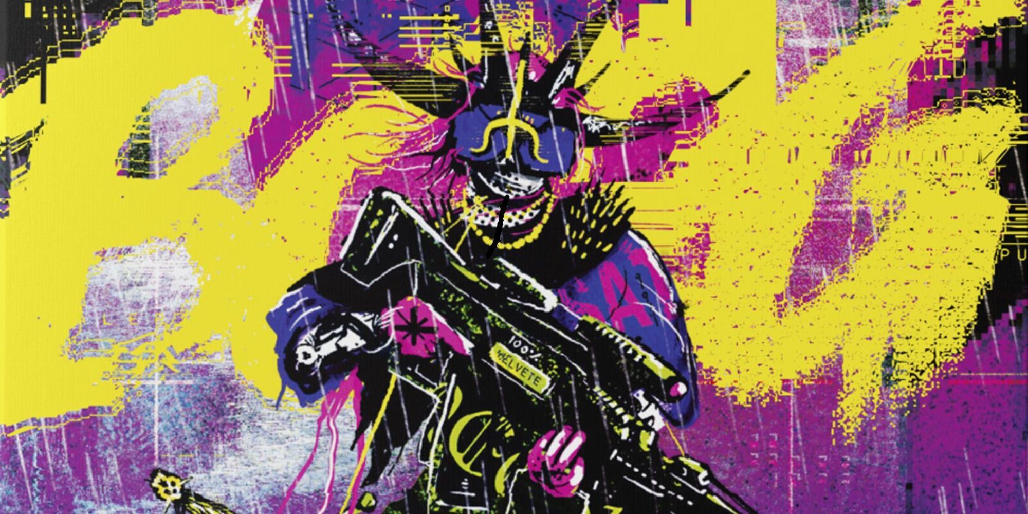 Cy_Borg TTRPG Art Cyborg With Futuristic Rifle