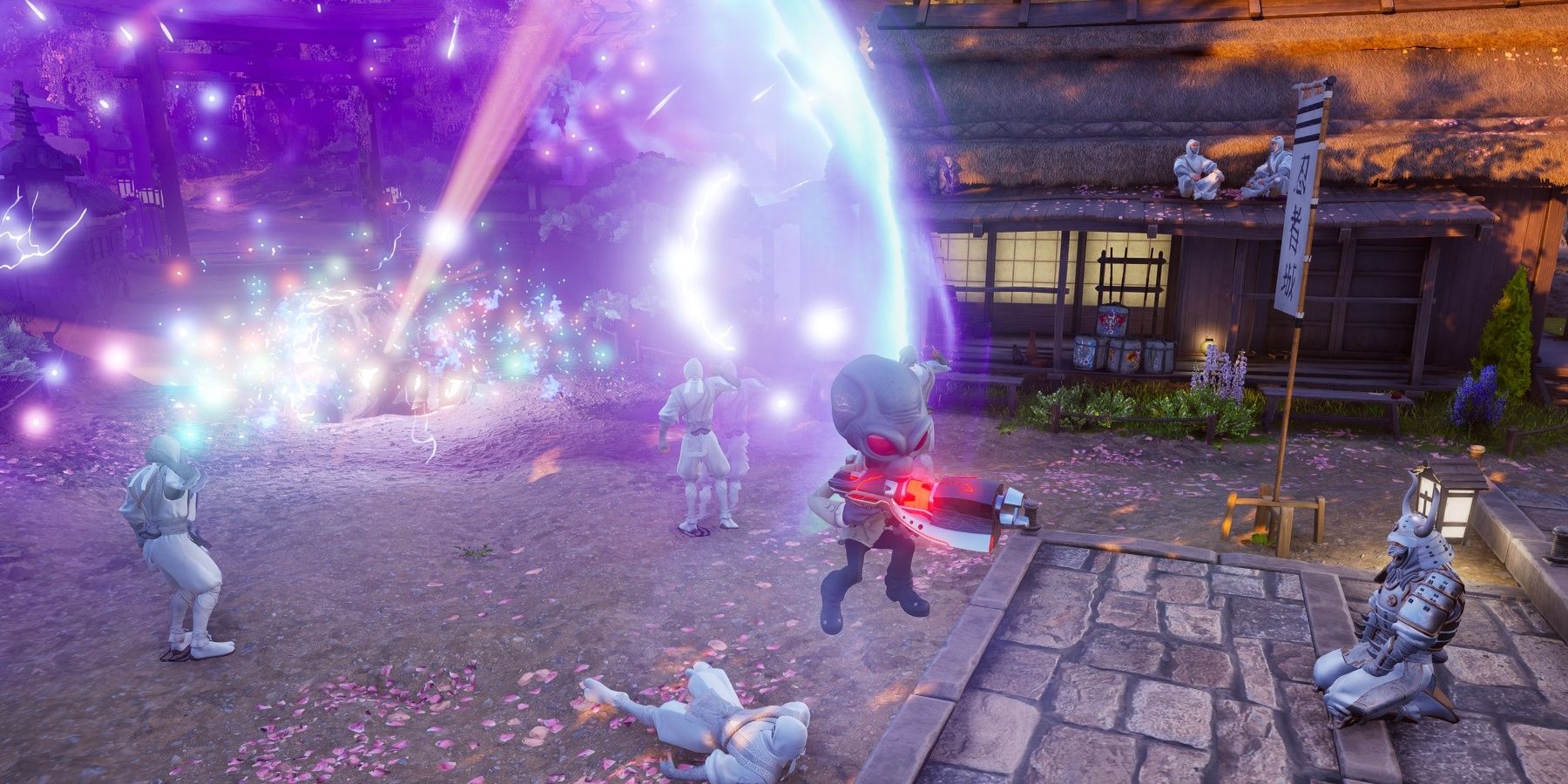 Destroy All Humans! 2: Reprobed -- Best Weapons. Crypto triggers the Ion Detonator behind him.