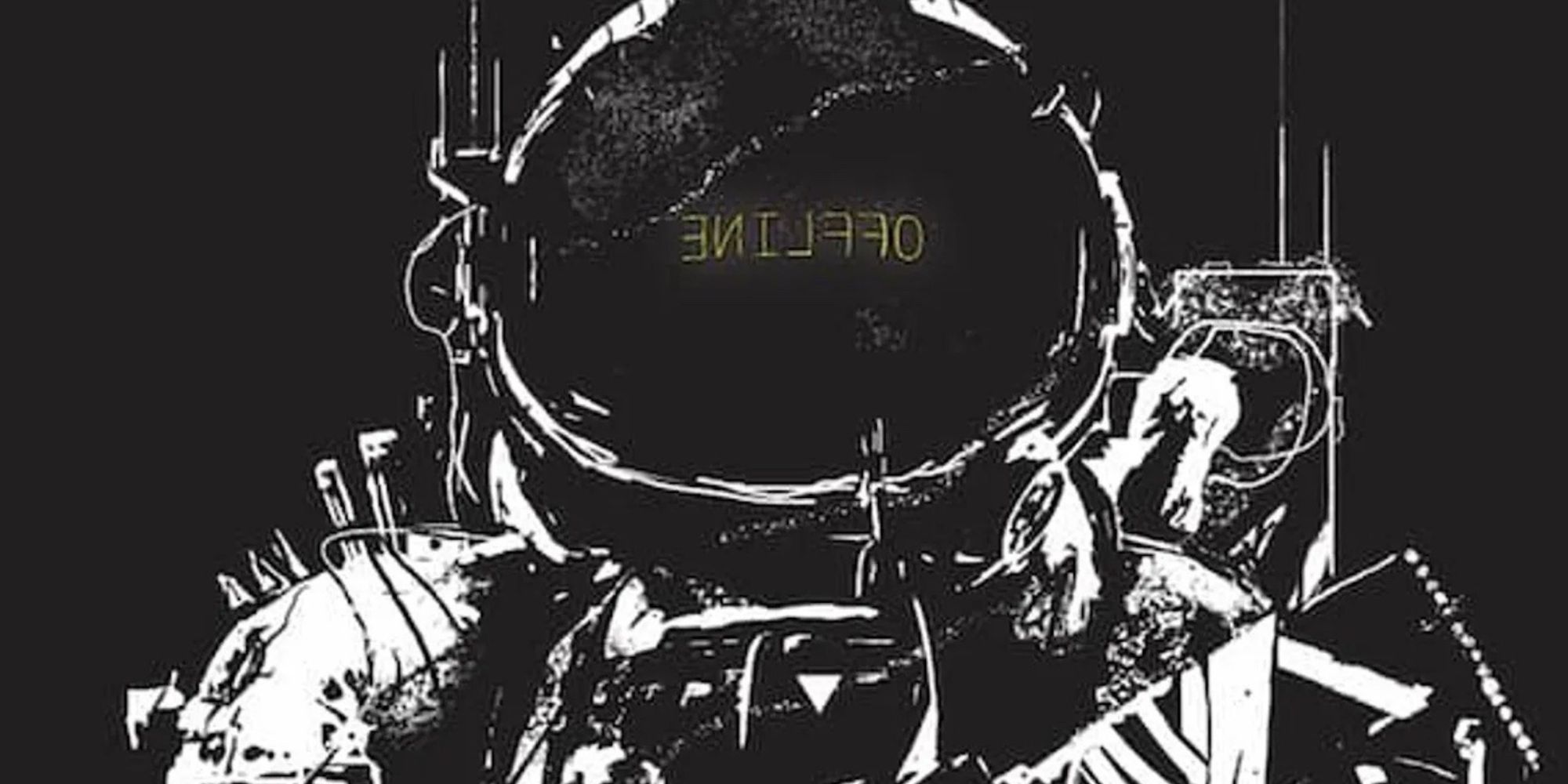Death In Space TTRPG Art Astronaut With Offline Text
