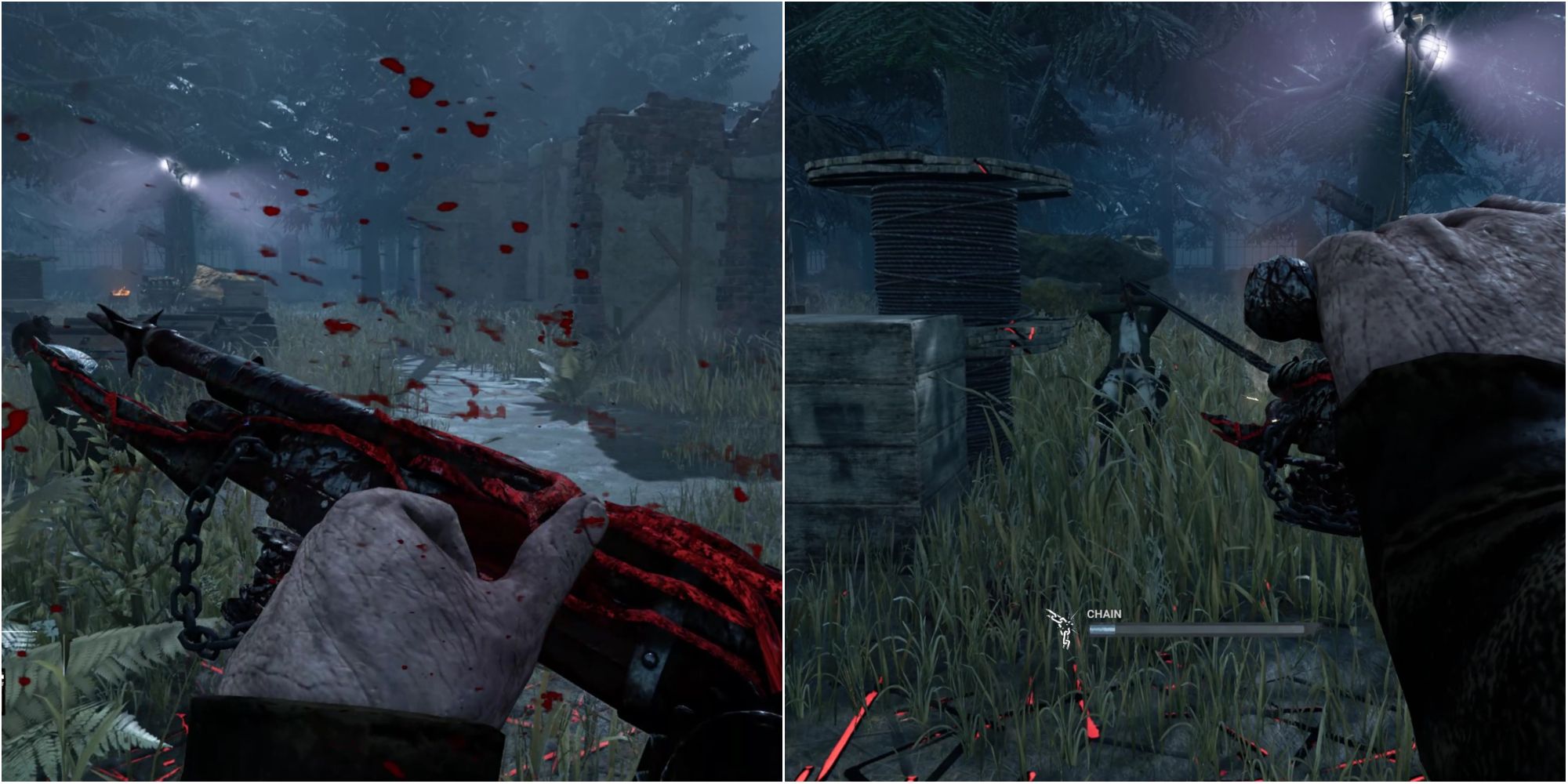 Deathslinger hitting in melee and then landing a harpoon hit after, thanks to Save the Best For Last