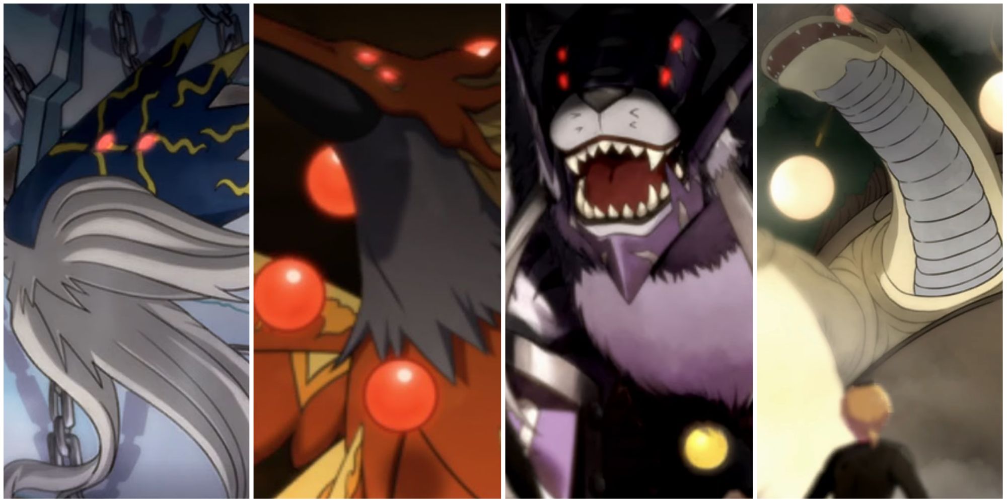 Digimon Survive Azulongmon Zhuqiaomon Baihumon Ebonwumon