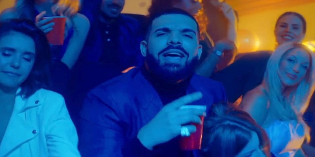 Drake in his "I'm Upset" music video