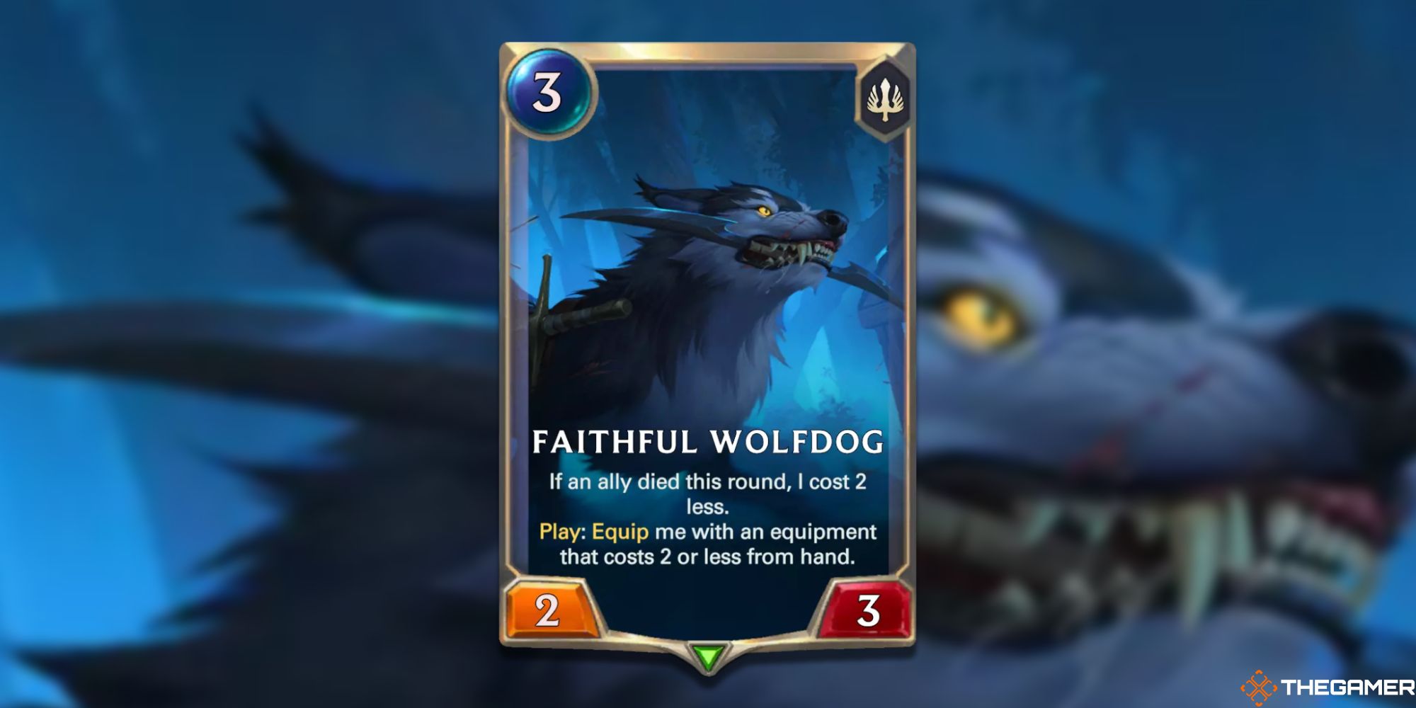 Legends of Runeterra Faithful wolfdog card