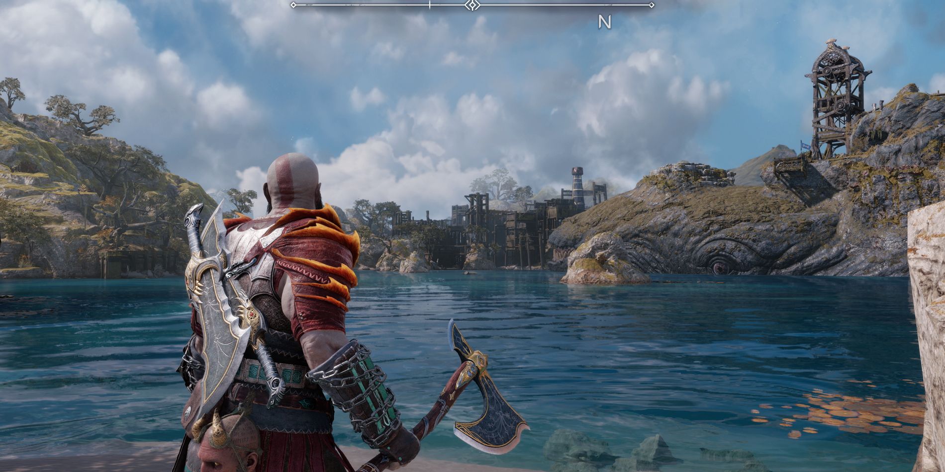 Kratos in Svaralfheim in God of War Ragnarok.