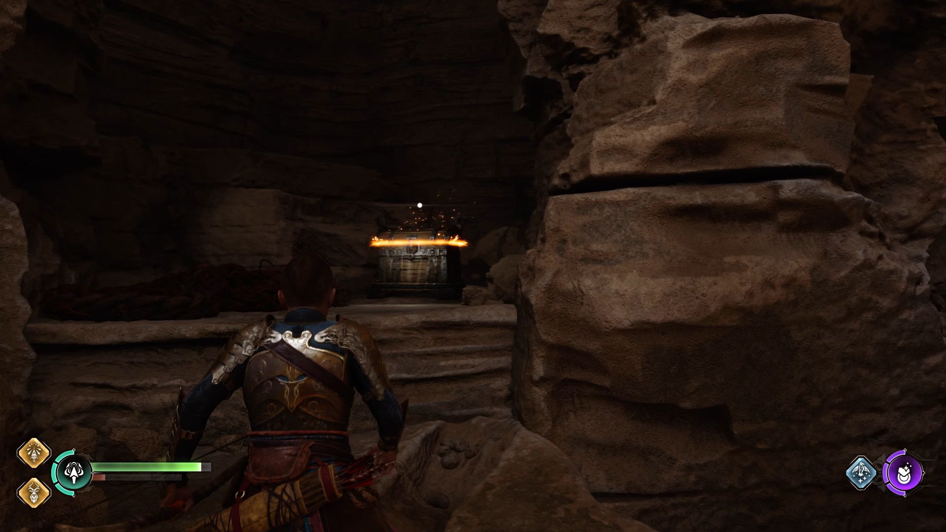 God Of War Ragnarok, The Lost Sanctuary, Chest Hidden Around The Corner