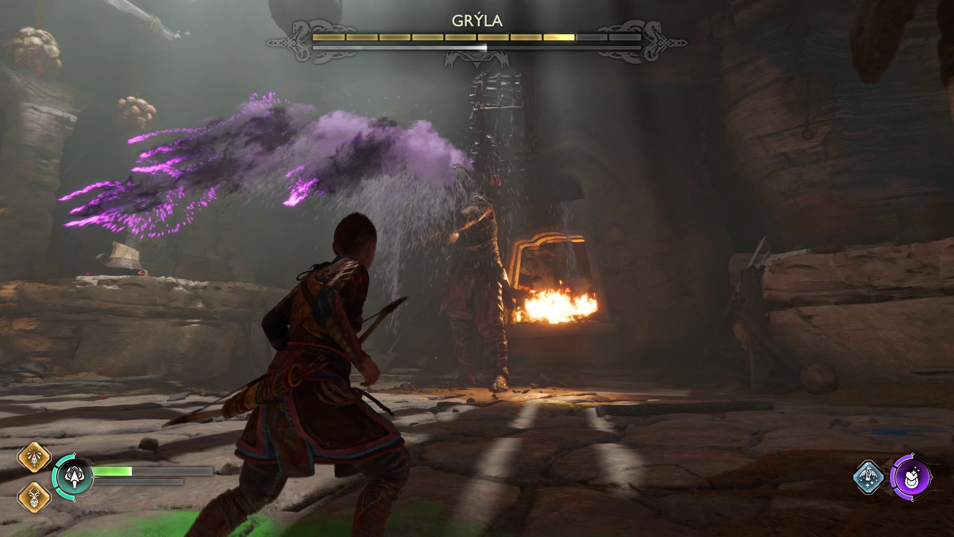 God Of War Ragnarok, The Lost Sanctuary, Gryla's Unblockable Projectile Attack