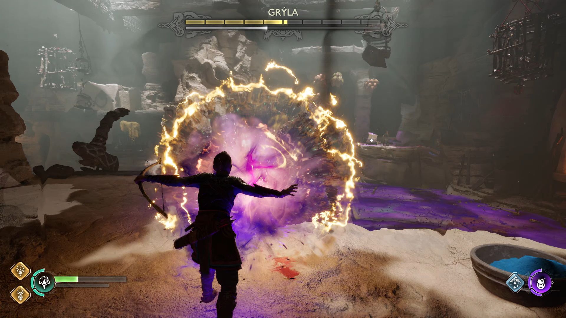God Of War Ragnarok, The Lost Sanctuary, Parrying The Slow Moving Projectile