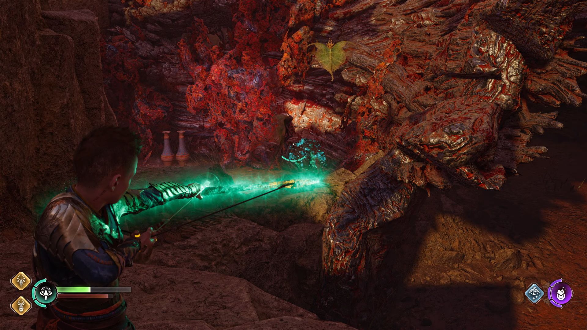 God Of War Ragnarok, The Lost Sanctuary, Shooting The First Log Obstruction