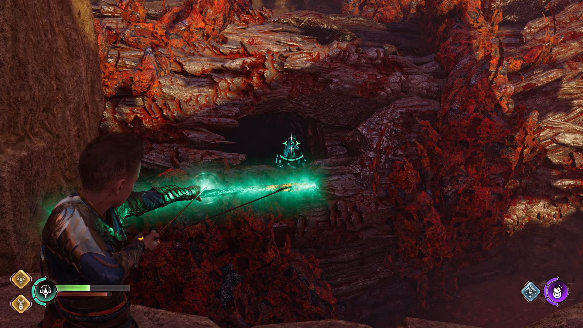 God Of War Ragnarok, The Lost Sanctuary, Shooting The Second Log Obstruction