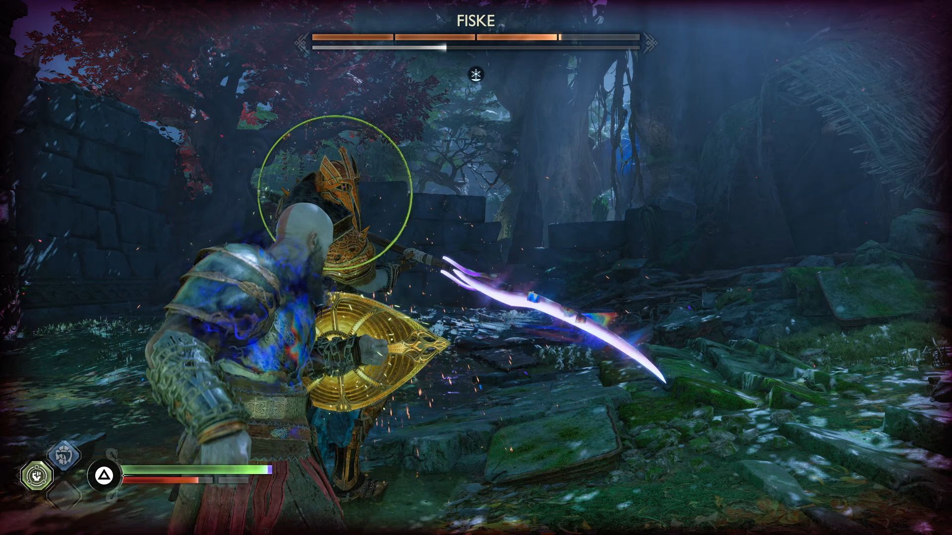God Of War Ragnarok, Vanaheim, Fiske Stabbing Attacks