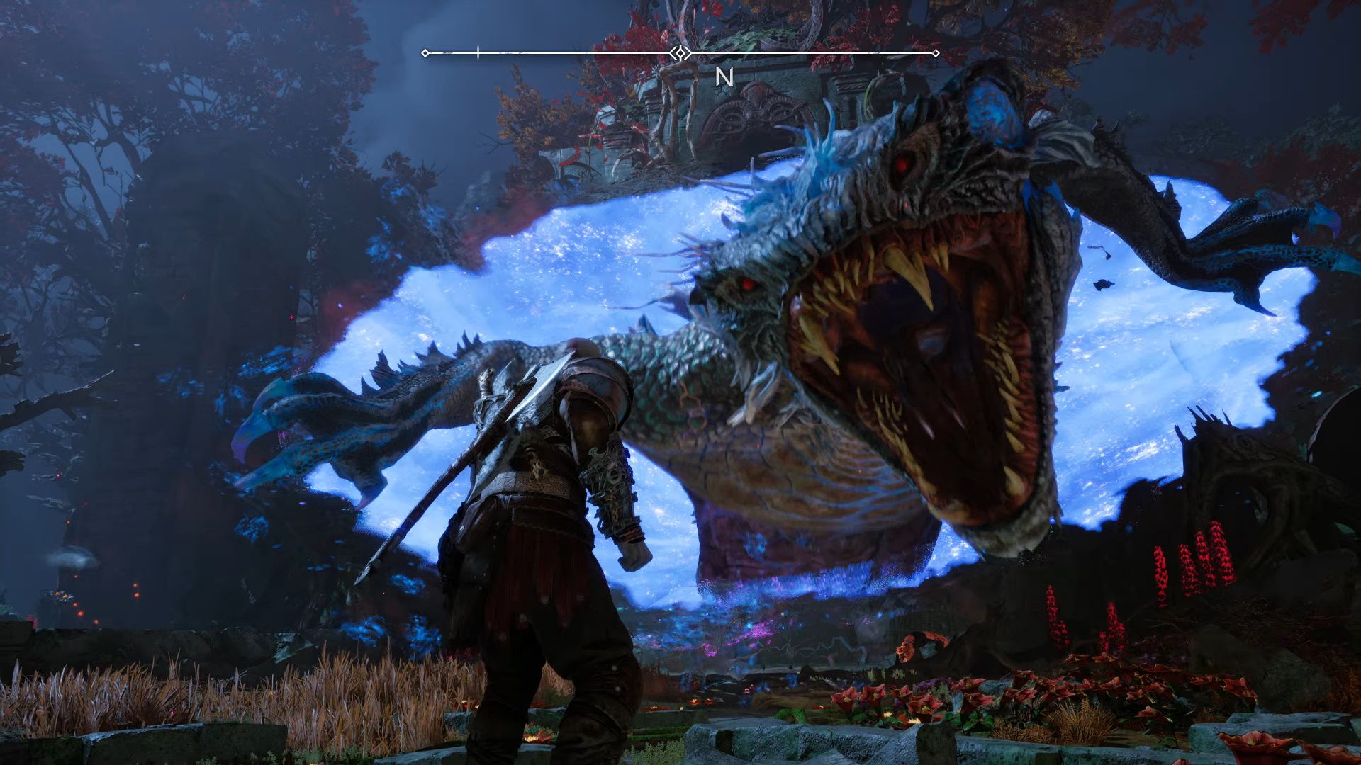 God Of War Ragnarok, Vanaheim, Nidhogg Reveals Himself