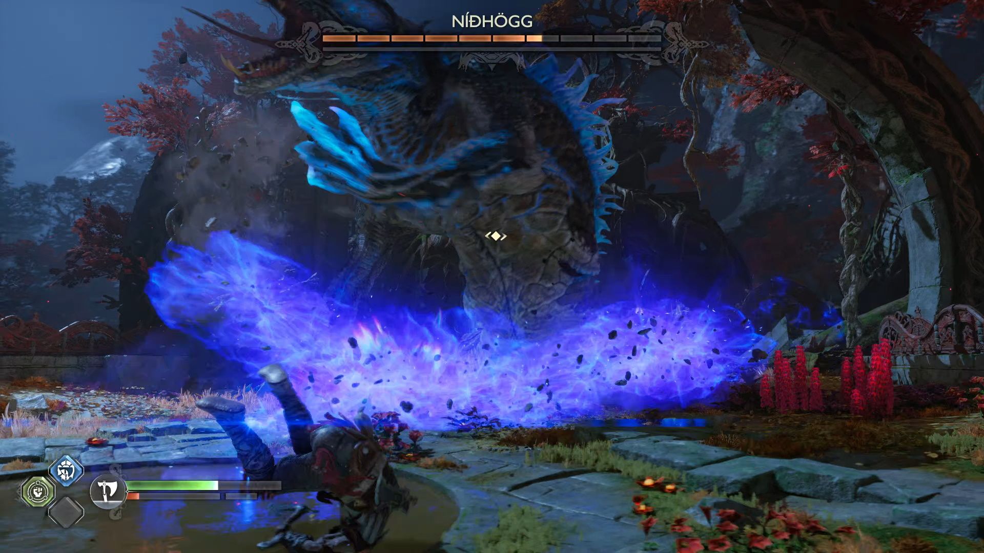 God Of War Ragnarok, Vanaheim, Nidhogg Second Form Fireball
