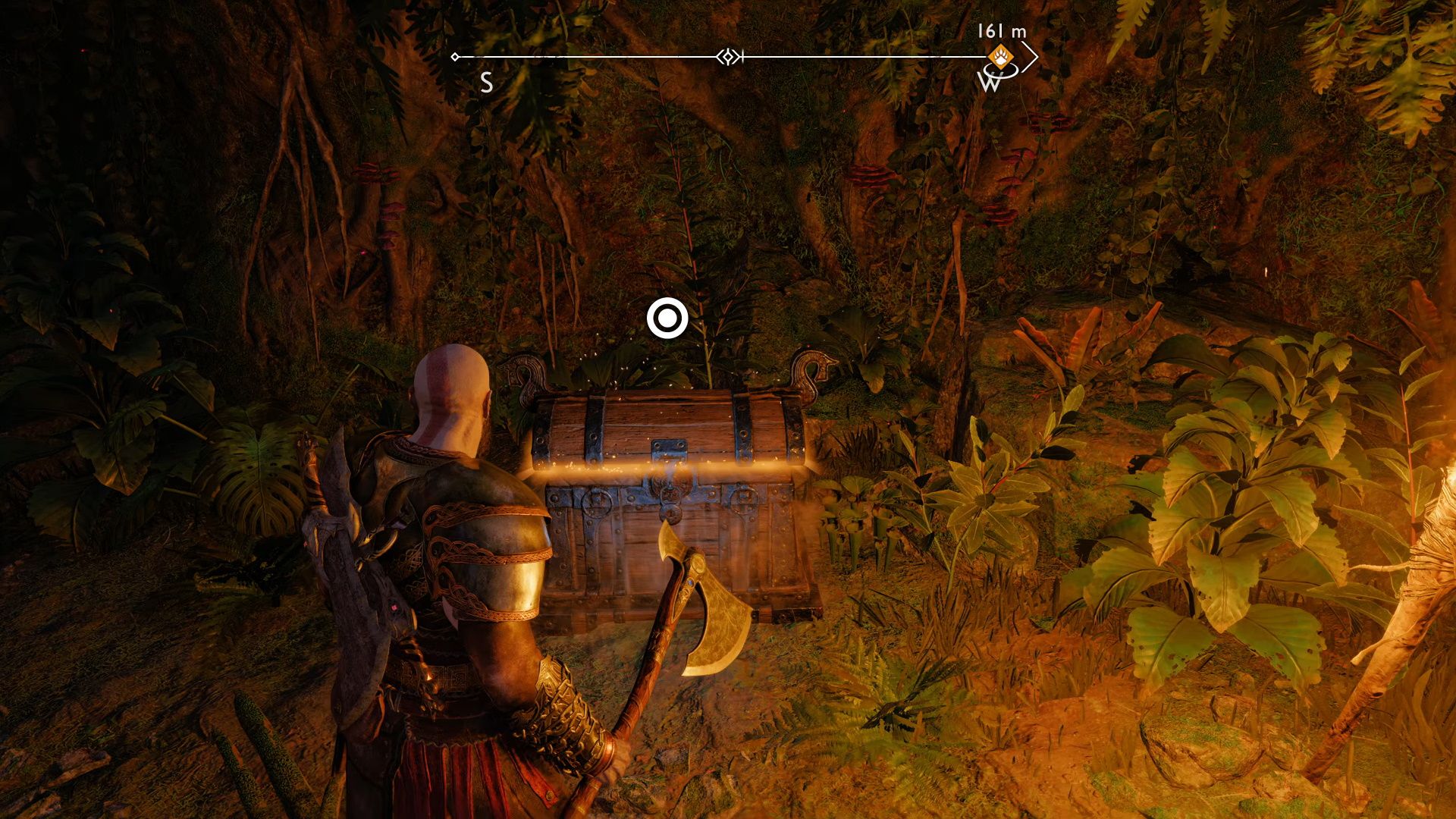God Of War Ragnarok, Vanaheim, Treasure Chest In The Cave Where You Pull The Column Down