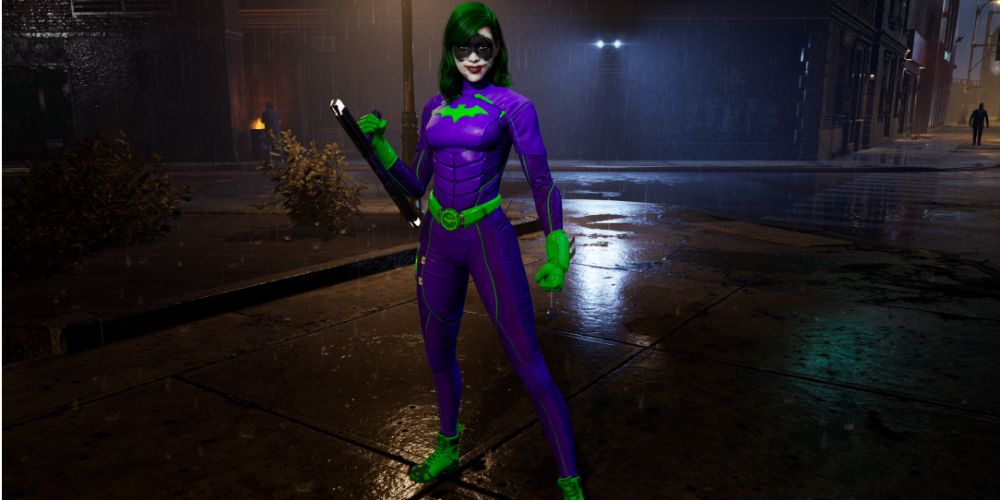 Gotham Knights mod Joker Batgirl costume and makeup