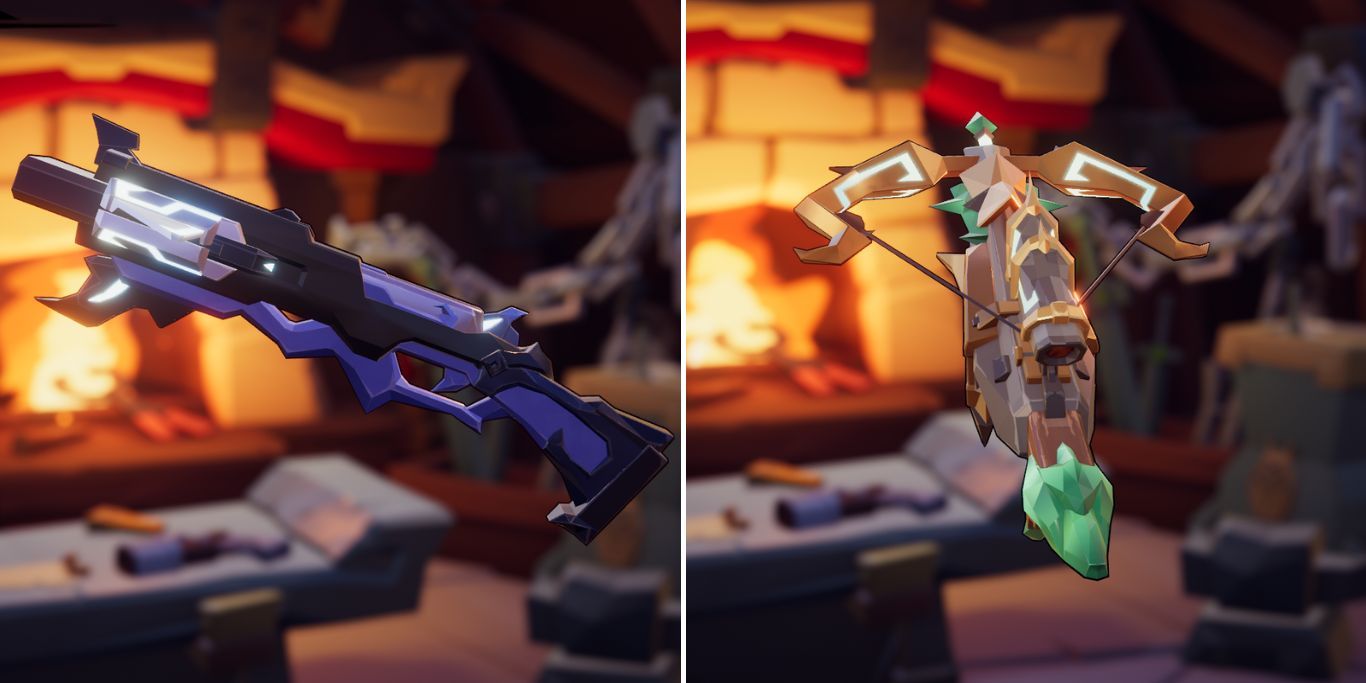 Gunfire Reborn Argus And Woodpecker Weapon Closeup