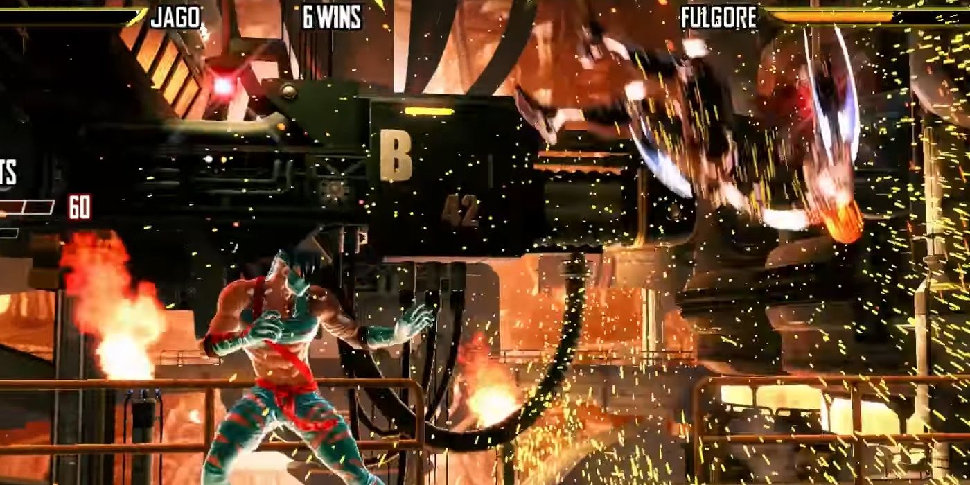 Jago and Fulgore battling it out in Killer Instinct 2013.