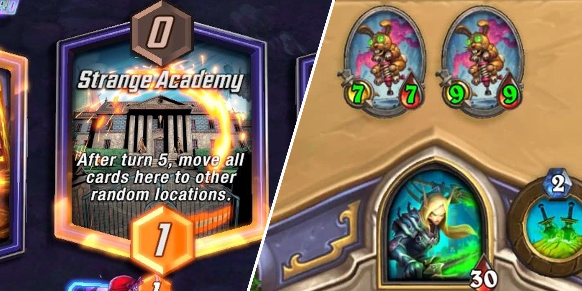 Marvel Snap and Hearthstone Comparison, Locations vs Health, Strange Academy and 30 HP