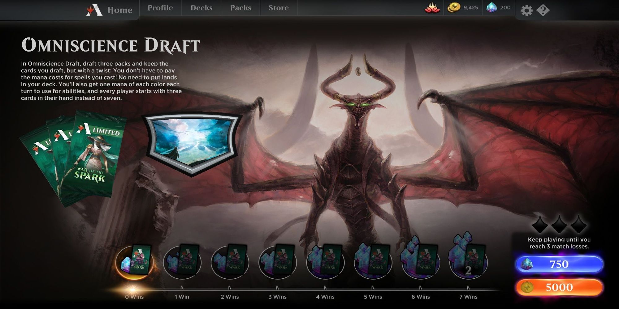 MTG Arena Omiscience Draft Event