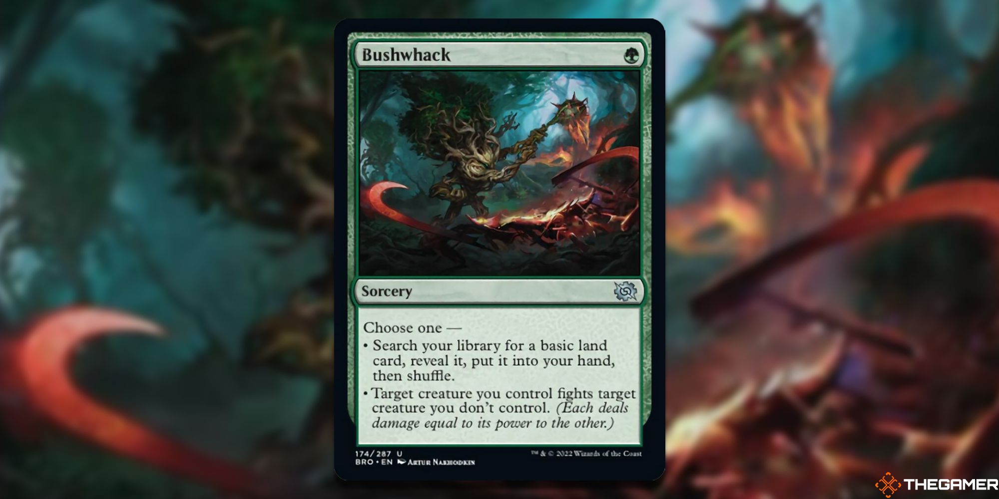 Magic the Gathering Best Green Cards In The Brothers War Bushwhack