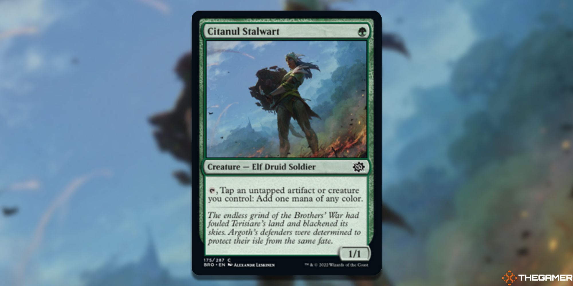 Magic the Gathering Best Green Cards In The Brothers War Citanul Stalwart