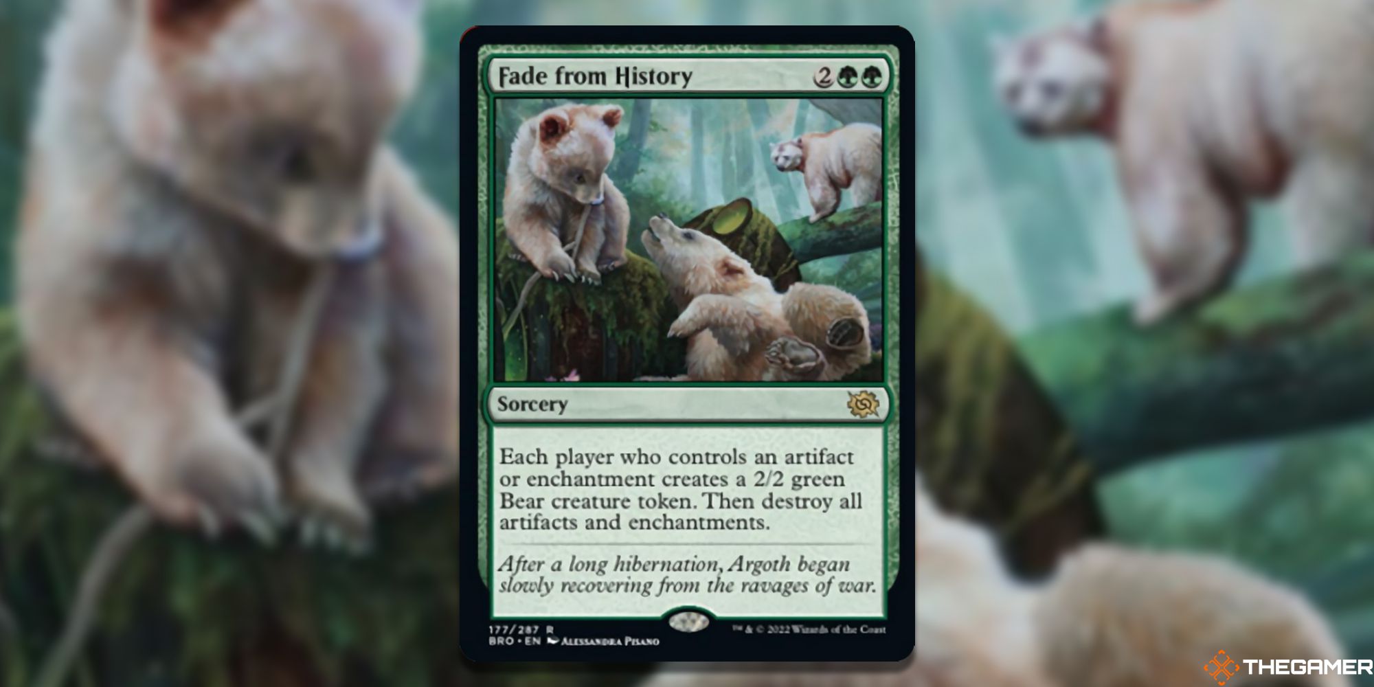 Magic the Gathering Best Green Cards In The Brothers War Fade From History