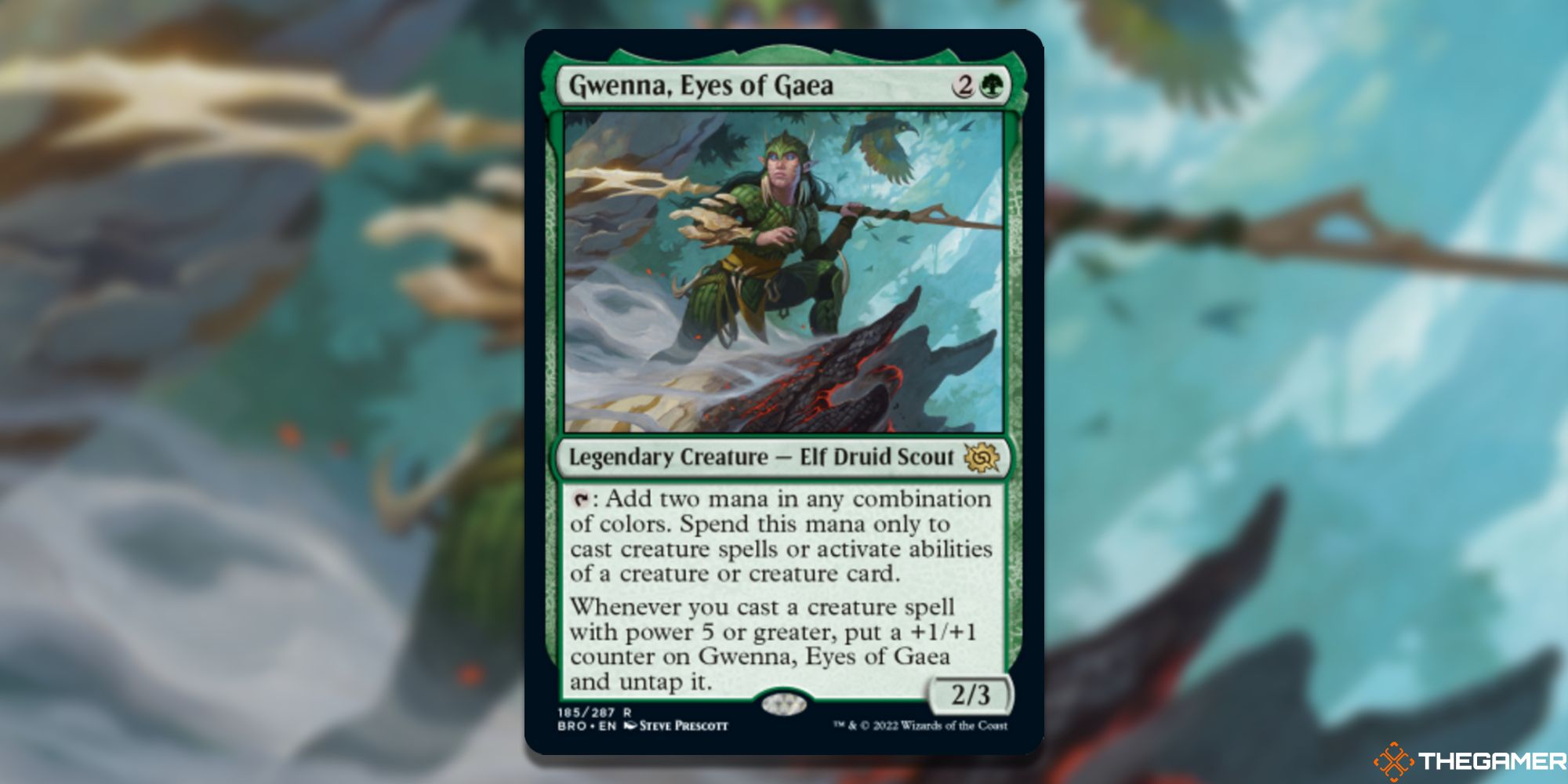 Magic the Gathering Best Green Cards In The Brothers War Gwenna Eyes of Gaea