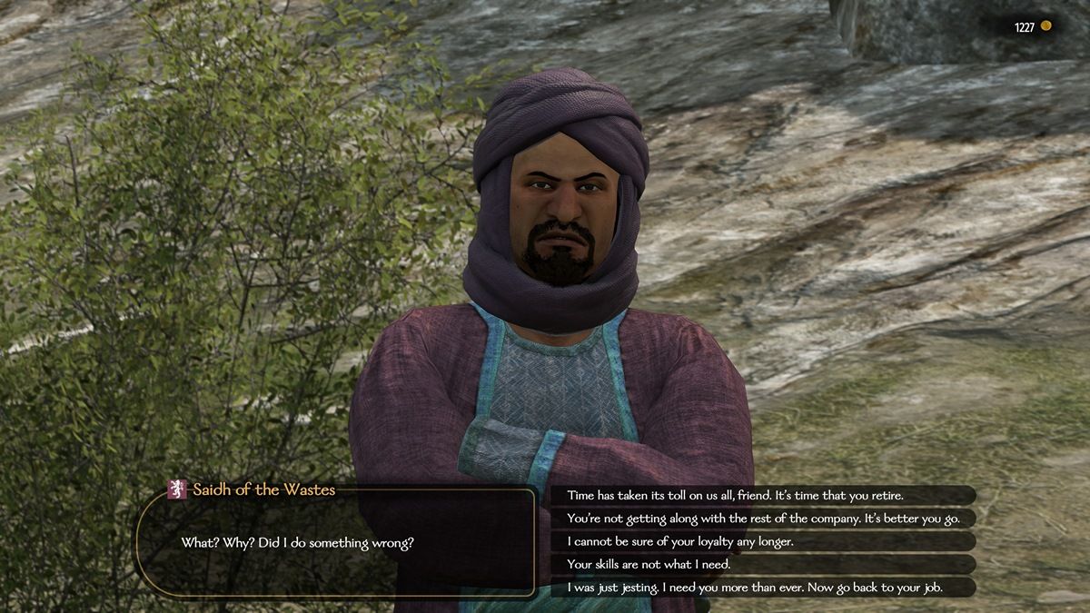 Mount Blade 2 Companion Dialogue