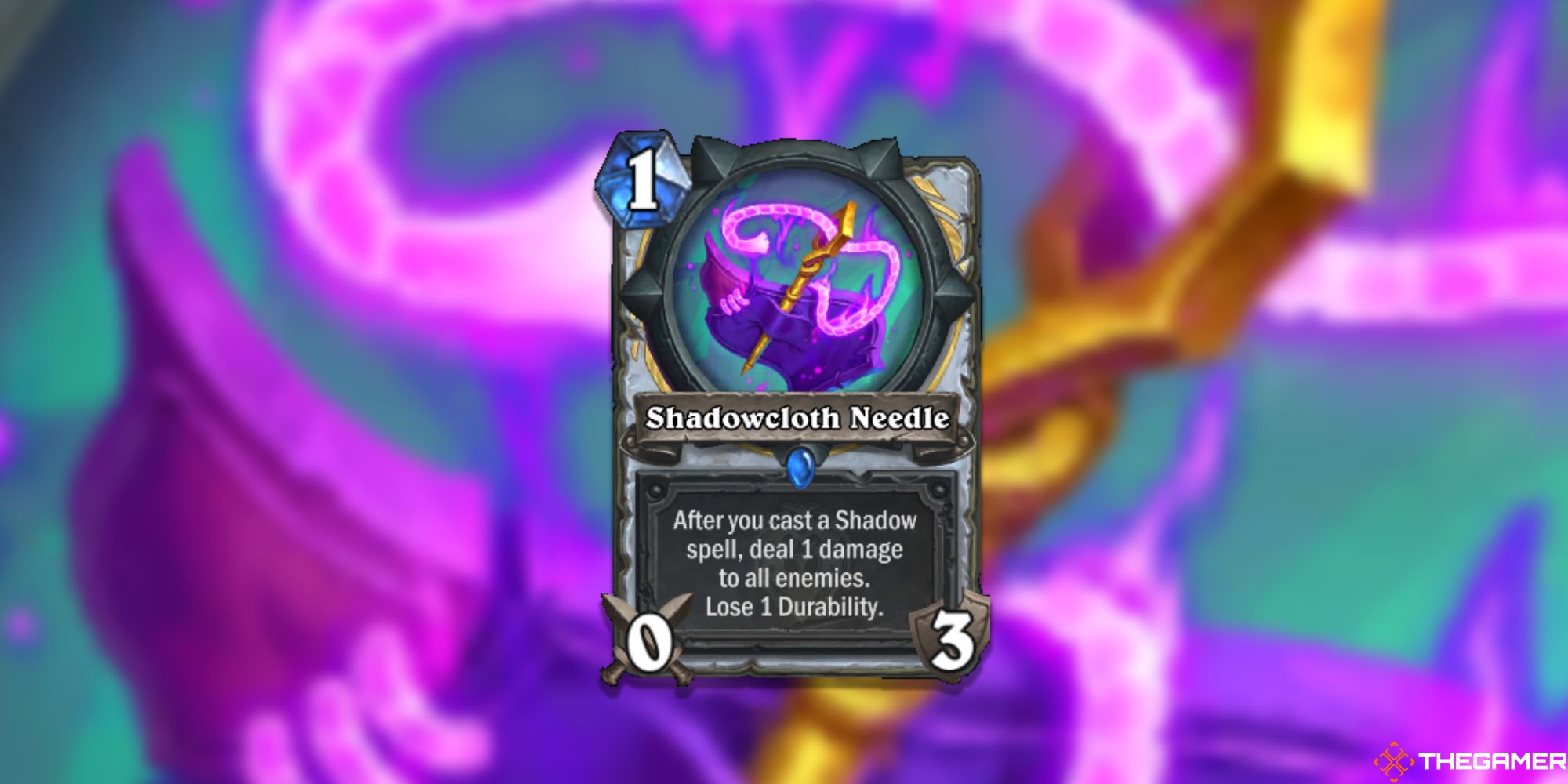 Shadowcloth Needle Hearthstone Card