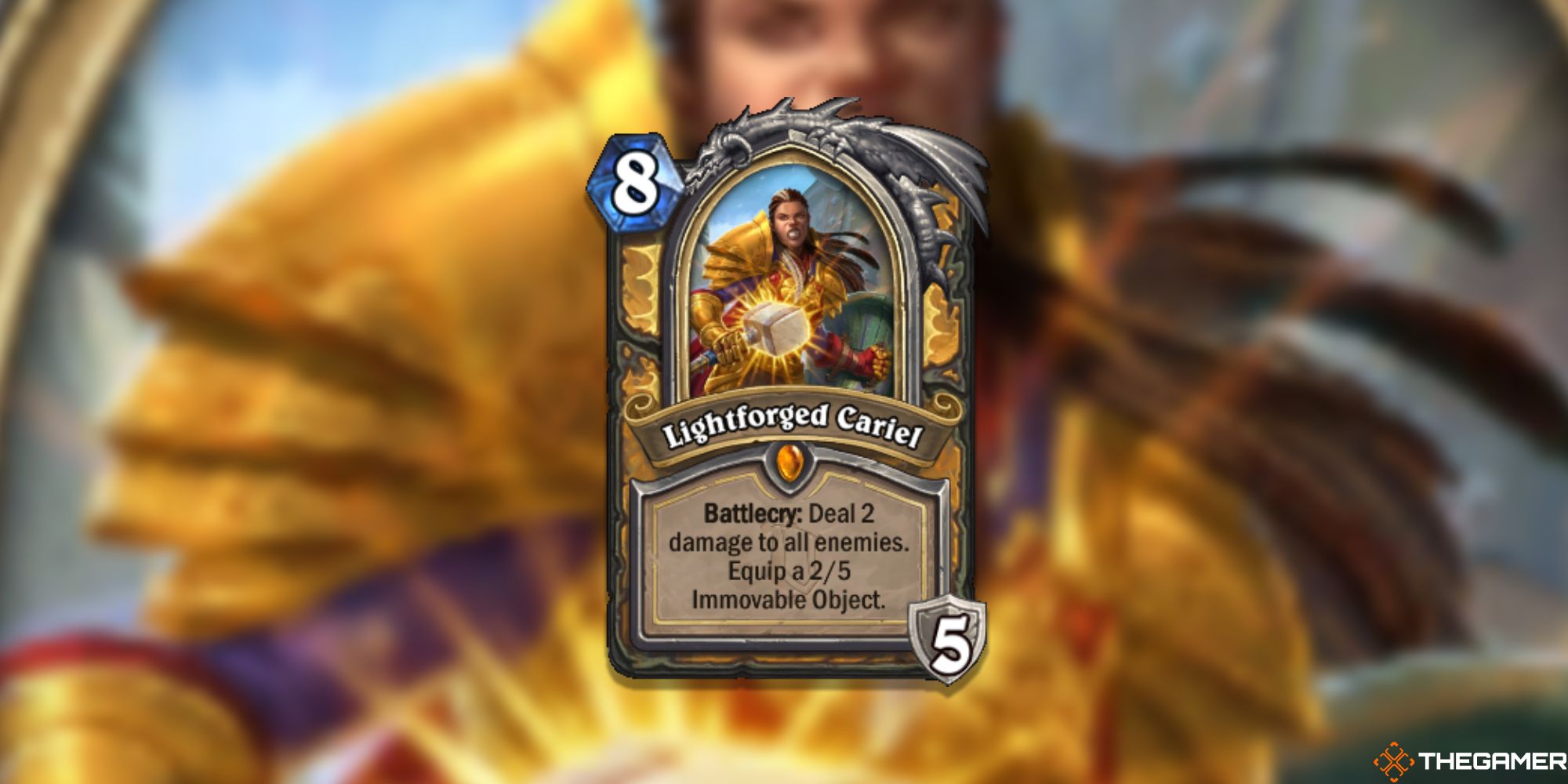 Lightforged Cariel Hearthstone Card