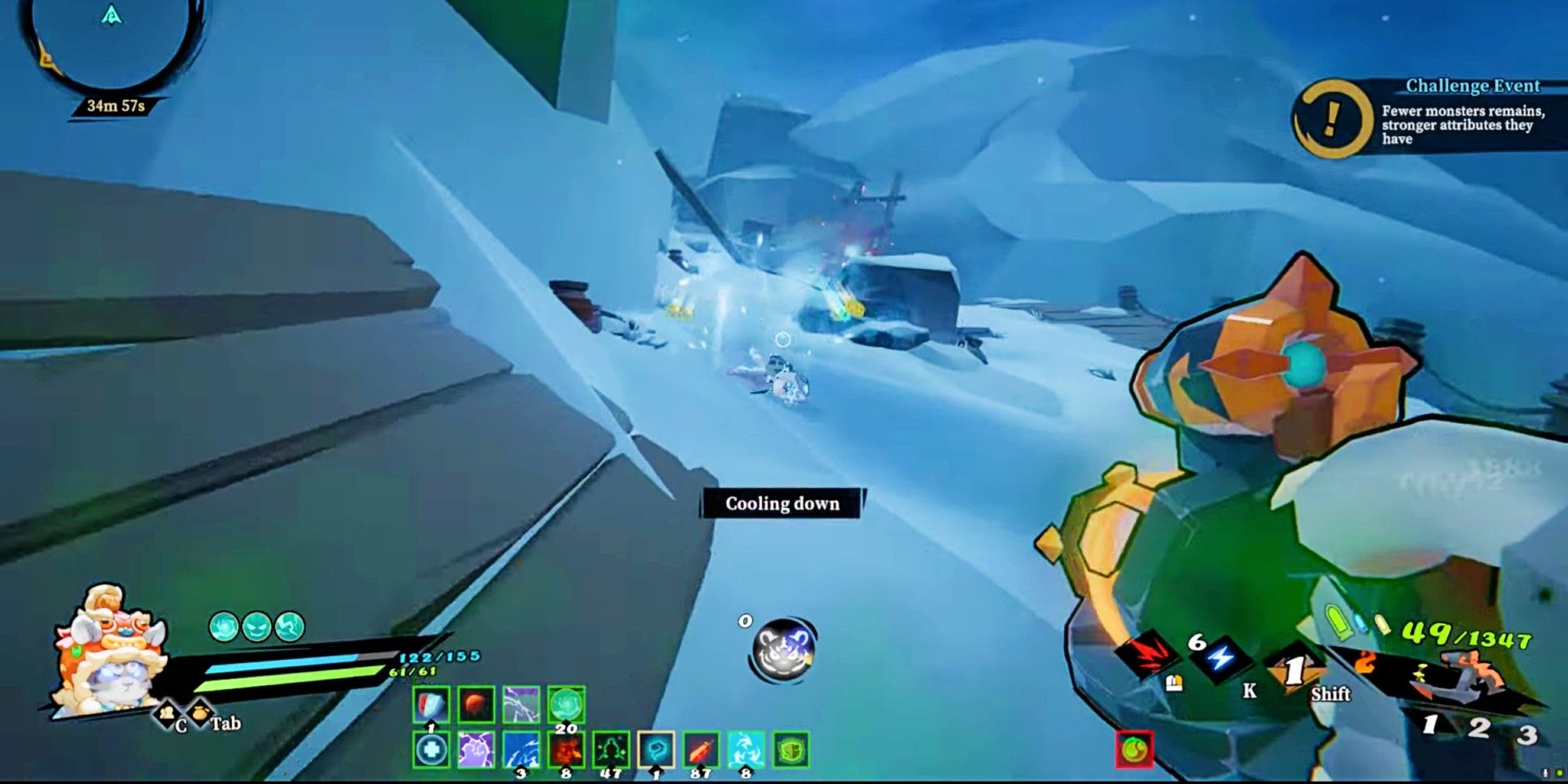 Rainbow Weapon taking out enemies