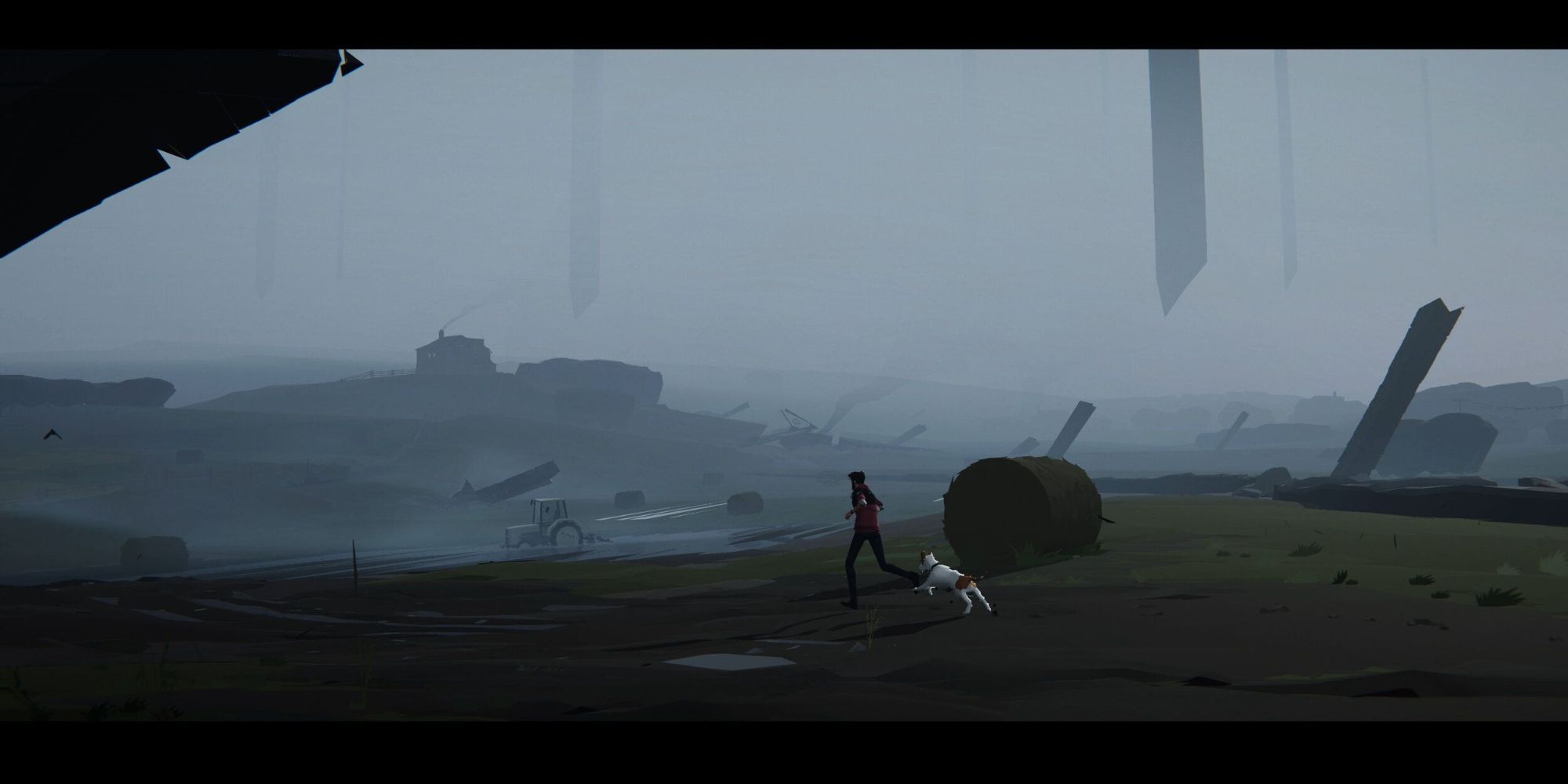 Somerville running through wasteland