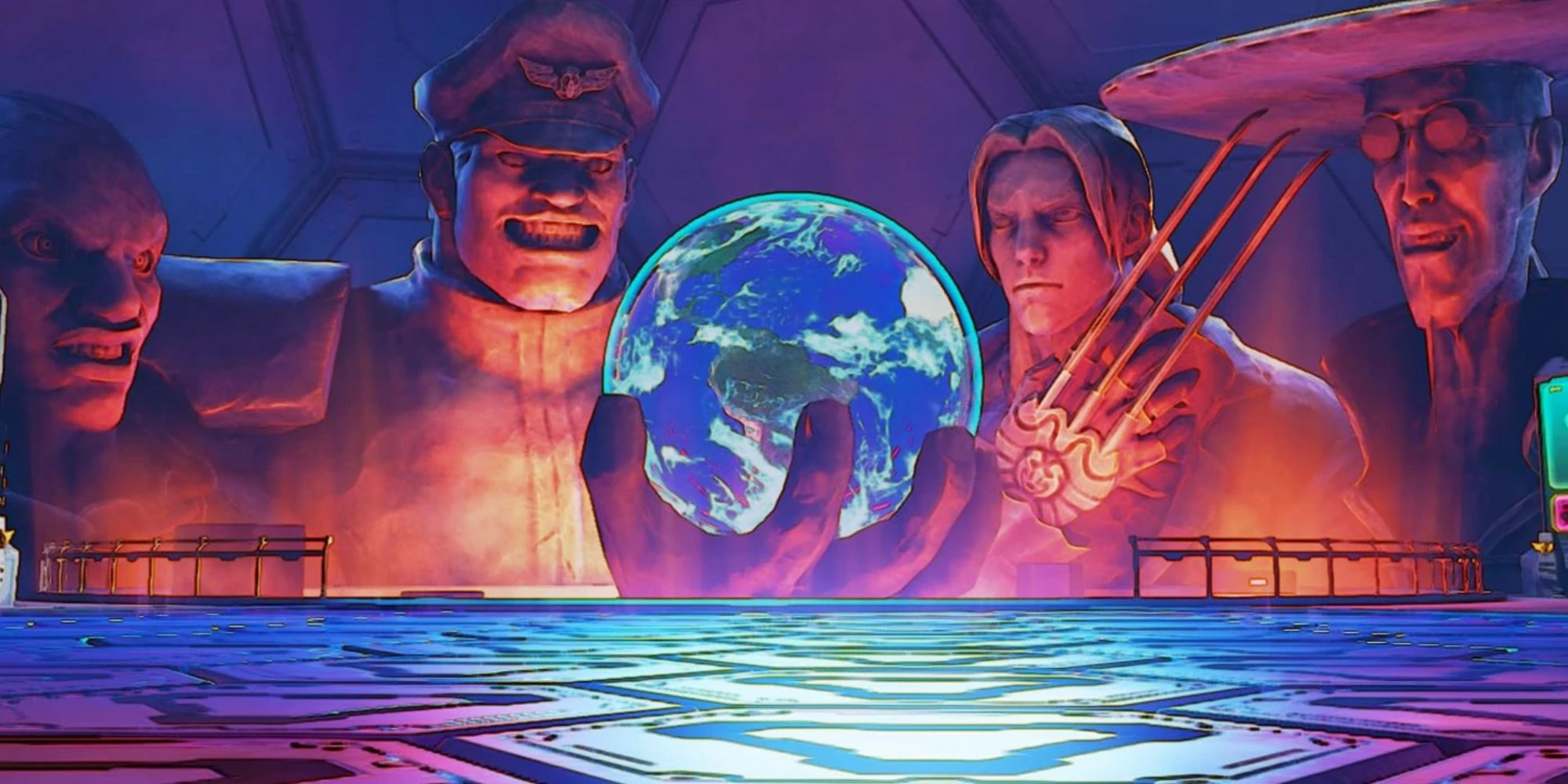 The Shadaloo Base's Lair of the Four Kings in Street Fighter 5
