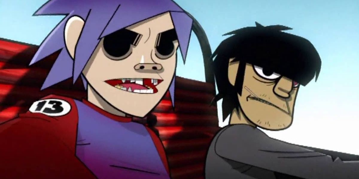 2-D and Murdoc in their "19-2000" video