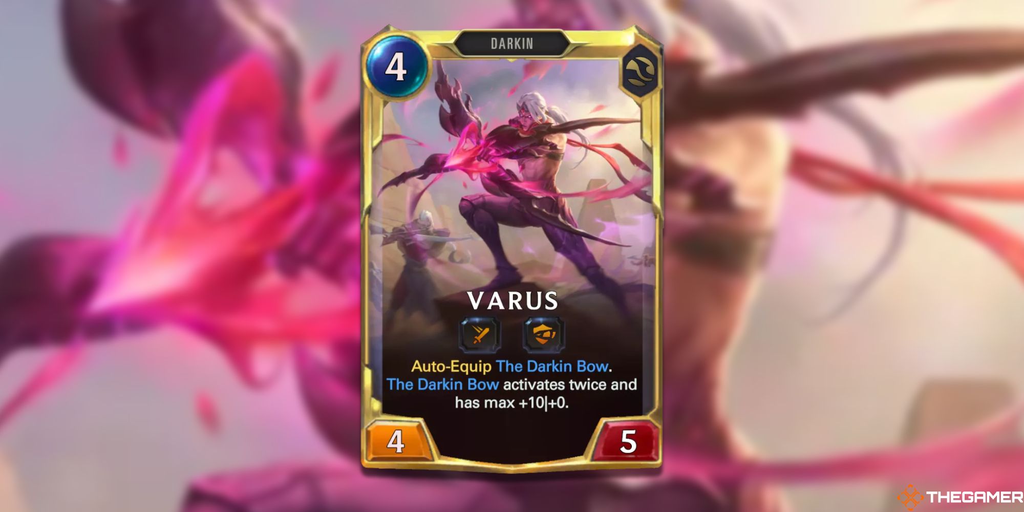 Legends of Runeterra Varus evolved card