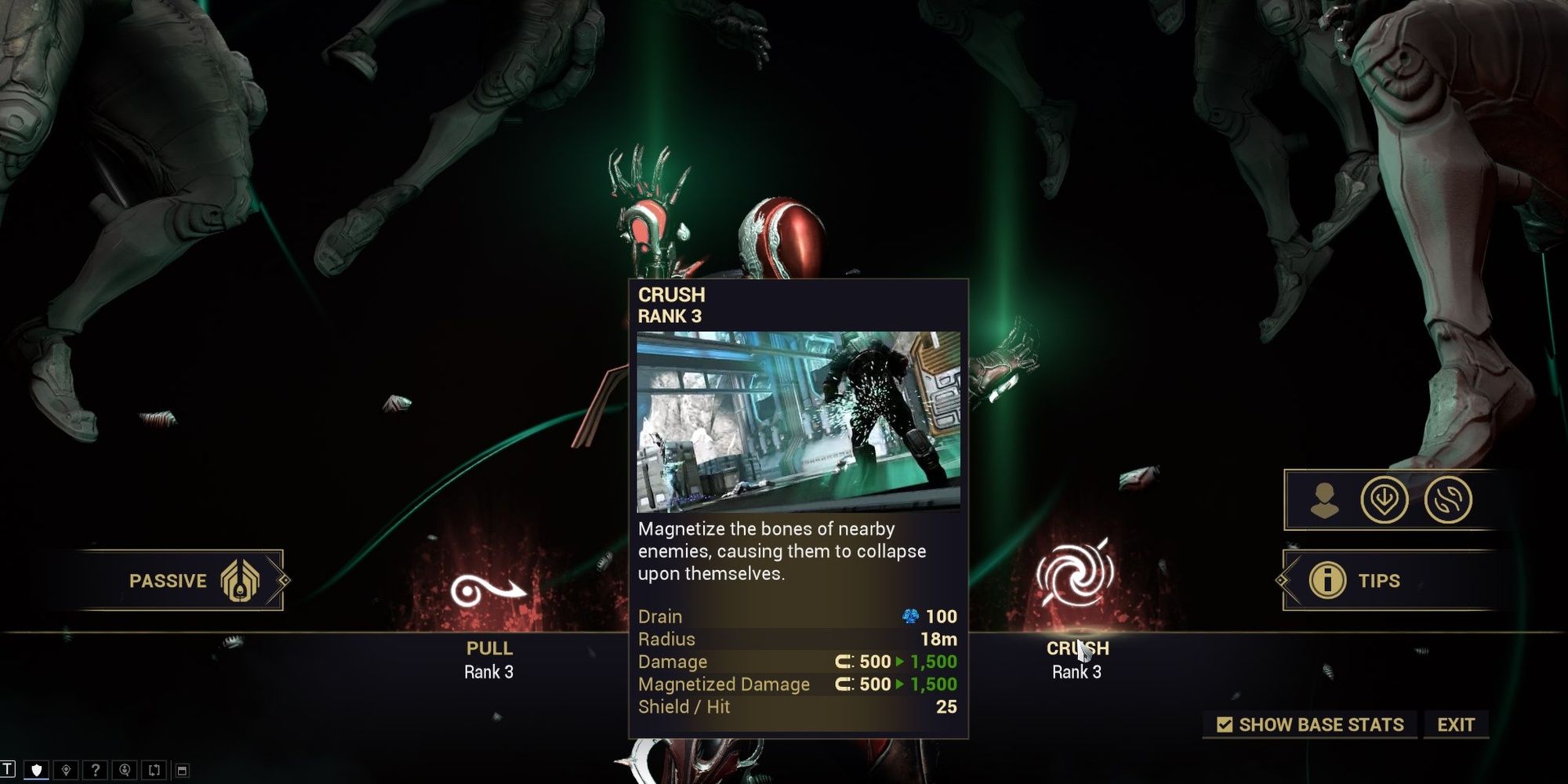 Warframe Mag Crush Ability