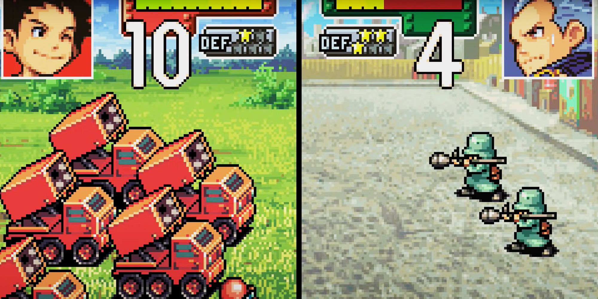 Advanced Wars Battle Screen