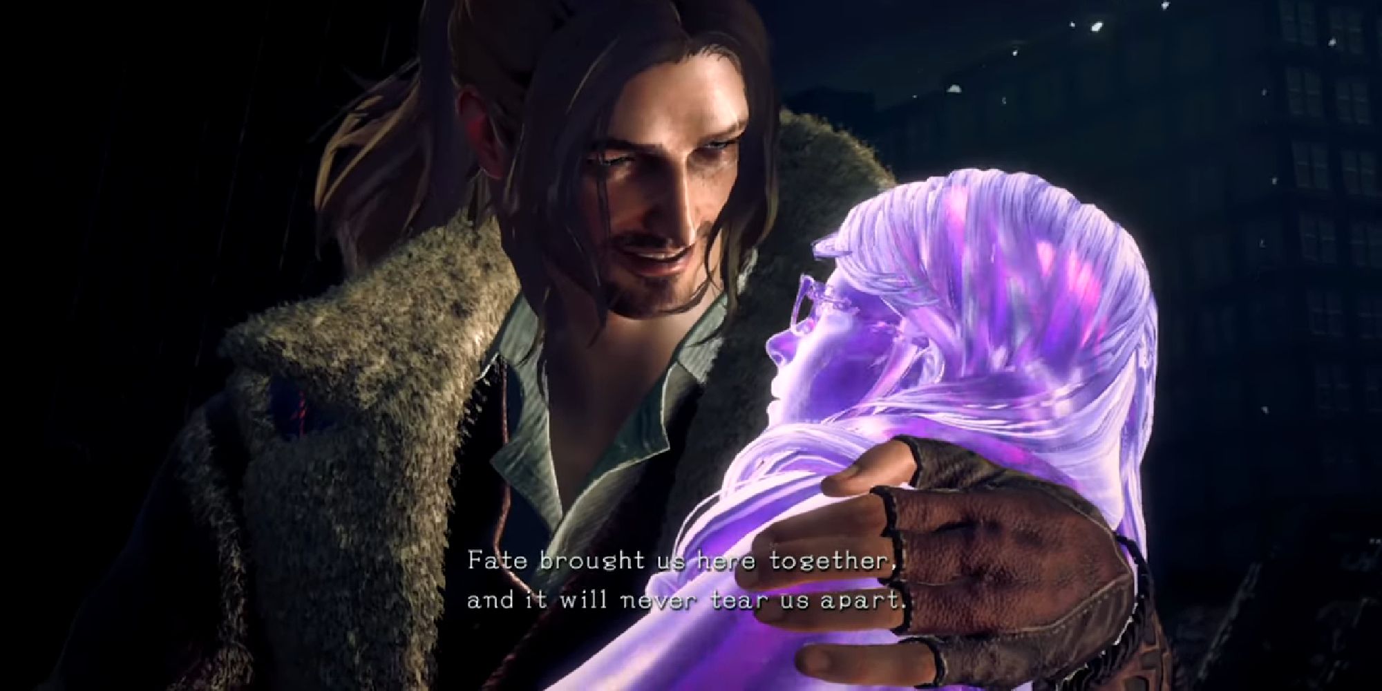 luka holding bayonetta at end of game