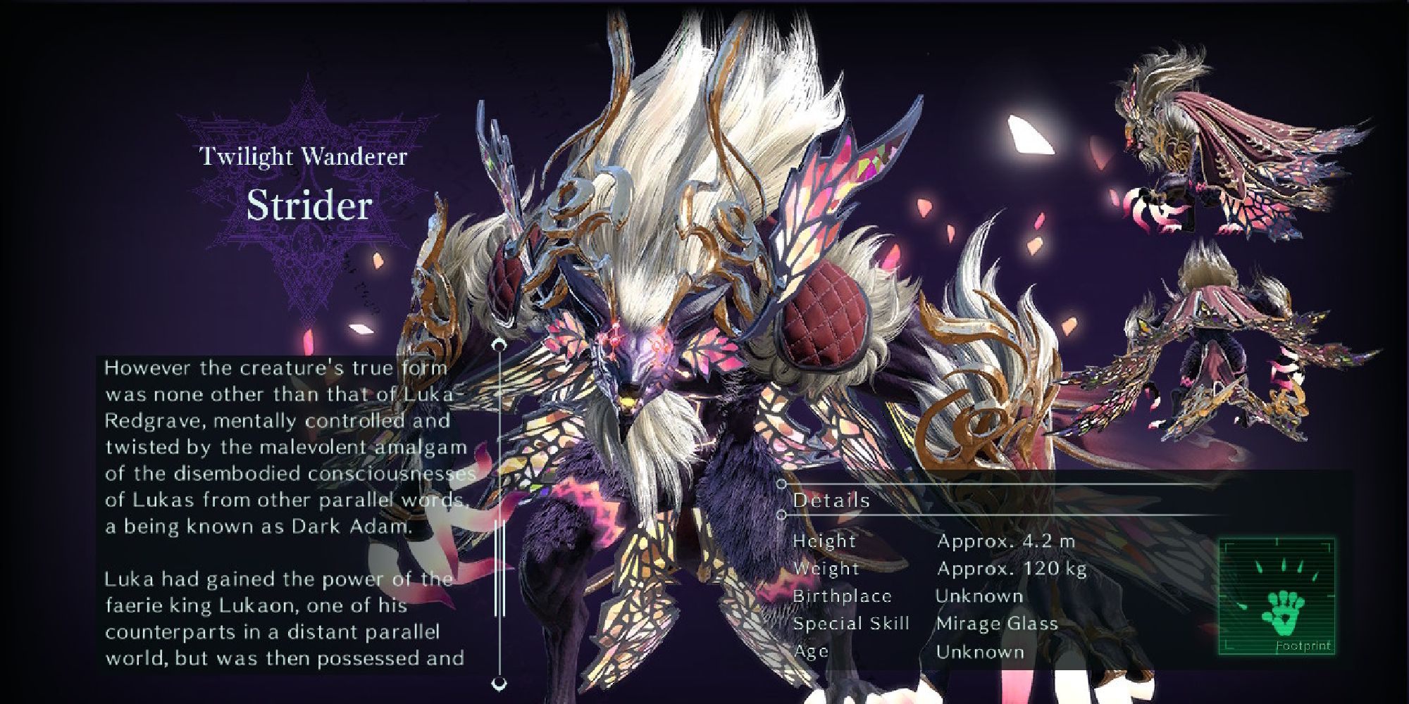character description for strider